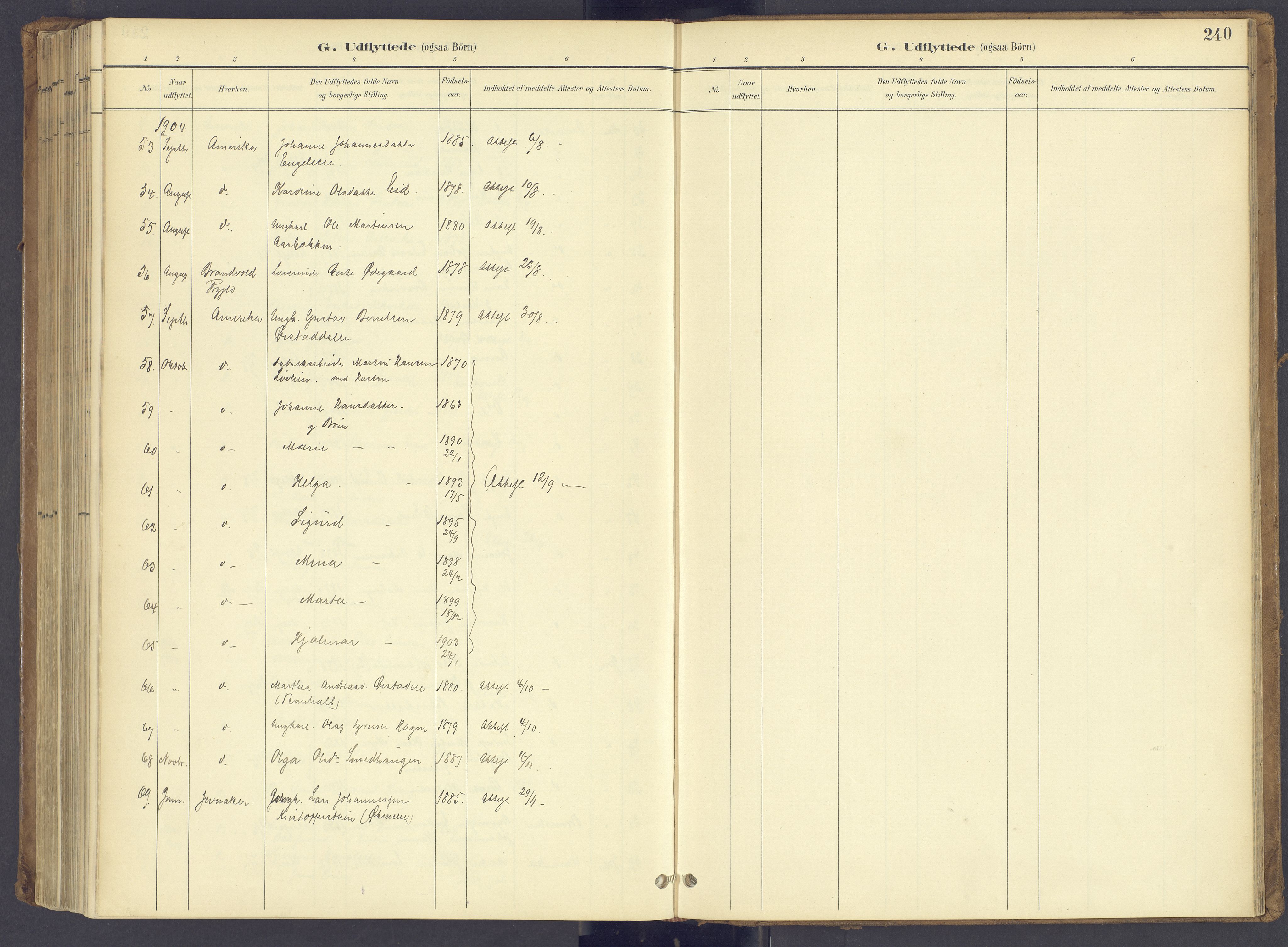 Søndre Land prestekontor, AV/SAH-PREST-122/K/L0006: Parish register (official) no. 6, 1895-1904, p. 240