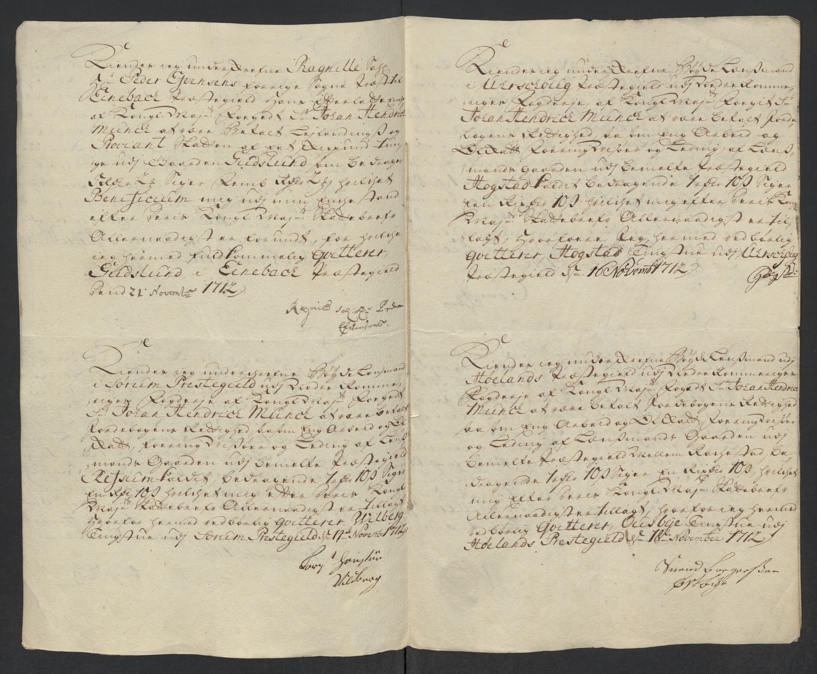 Rentekammeret inntil 1814, Reviderte regnskaper, Fogderegnskap, AV/RA-EA-4092/R11/L0594: Fogderegnskap Nedre Romerike, 1712, p. 316