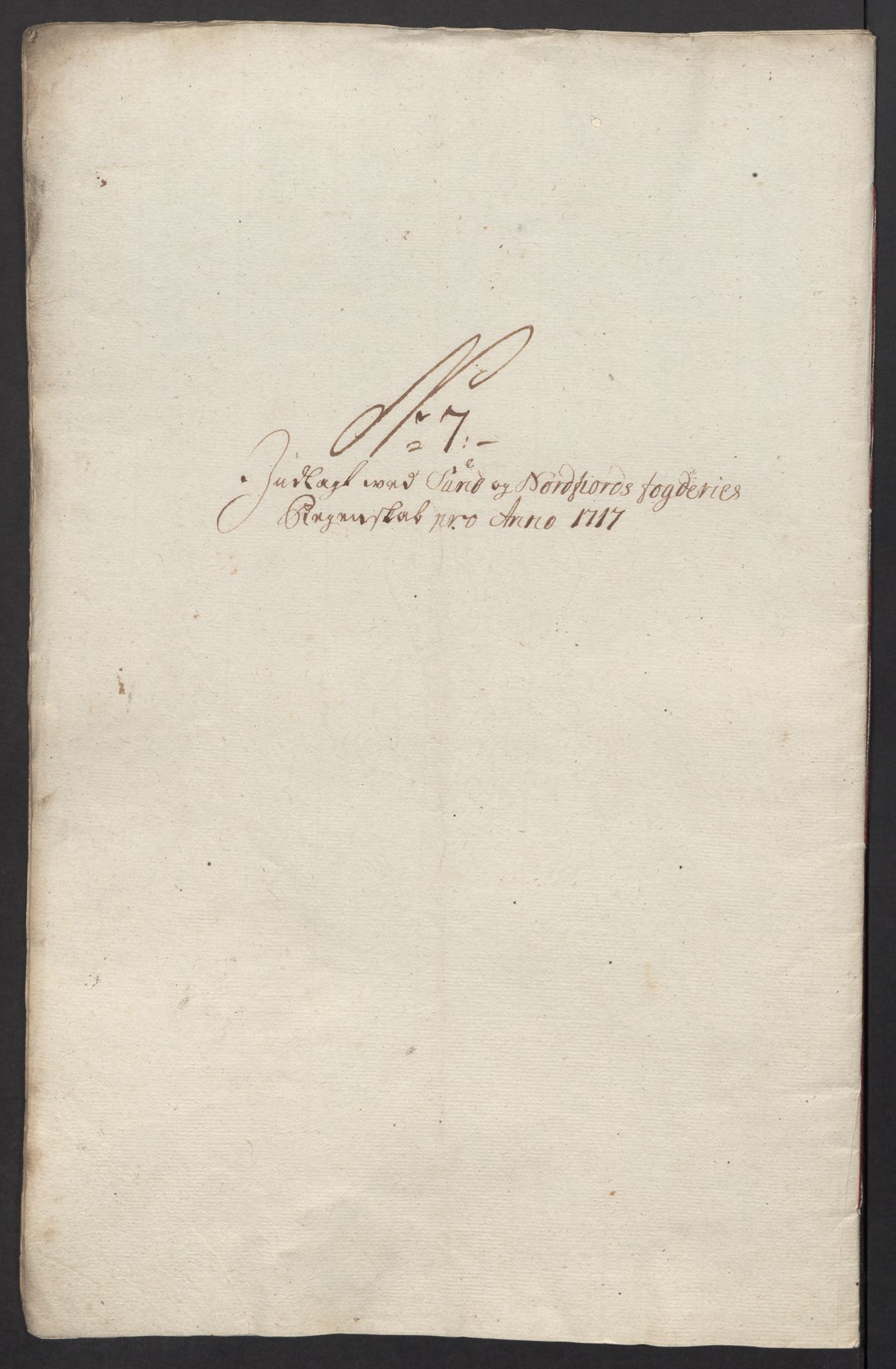 Rentekammeret inntil 1814, Reviderte regnskaper, Fogderegnskap, RA/EA-4092/R53/L3441: Fogderegnskap Sunn- og Nordfjord, 1717-1718, p. 94