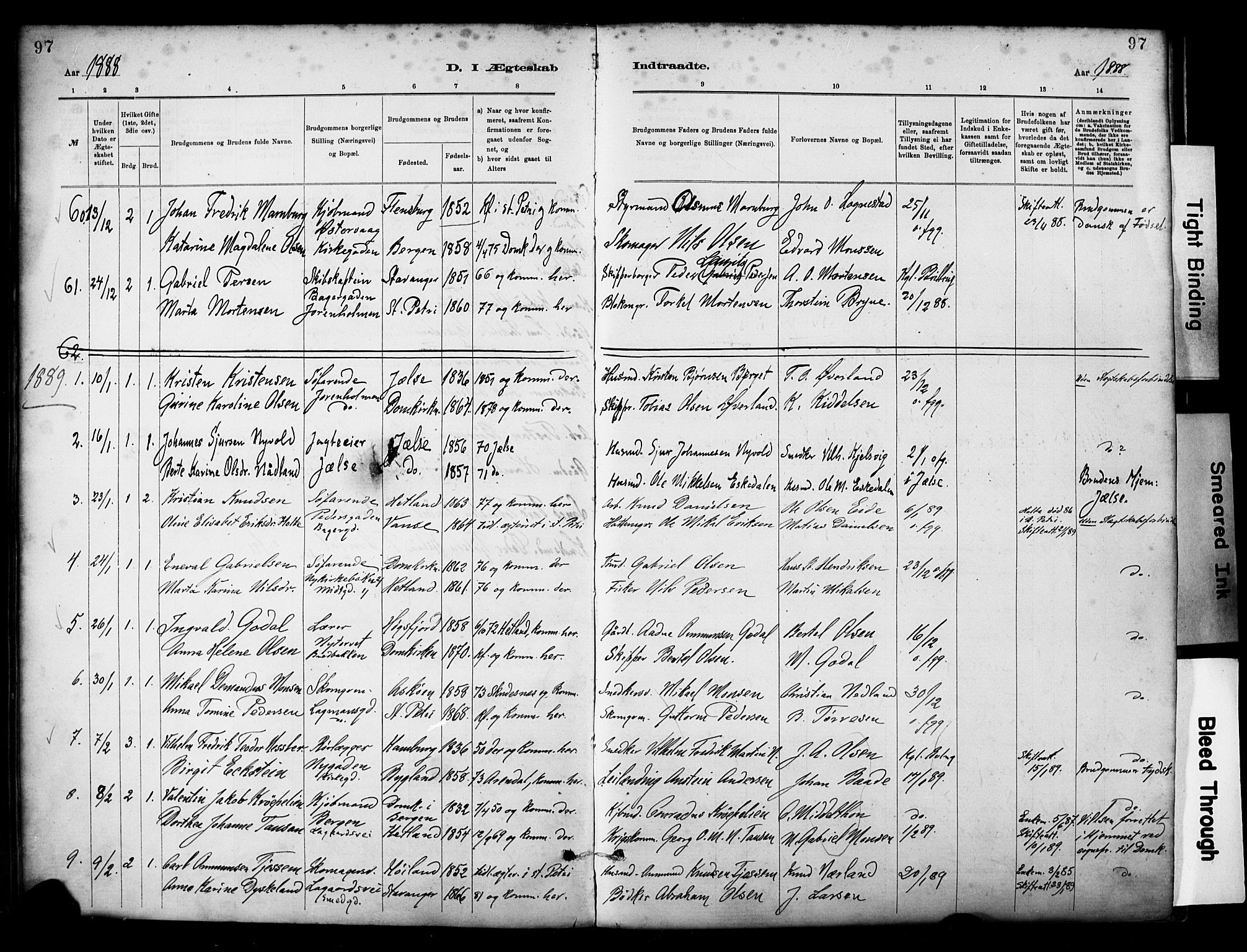 St. Petri sokneprestkontor, AV/SAST-A-101813/001/30/30BA/L0018: Parish register (official) no. A 19, 1879-1900, p. 97
