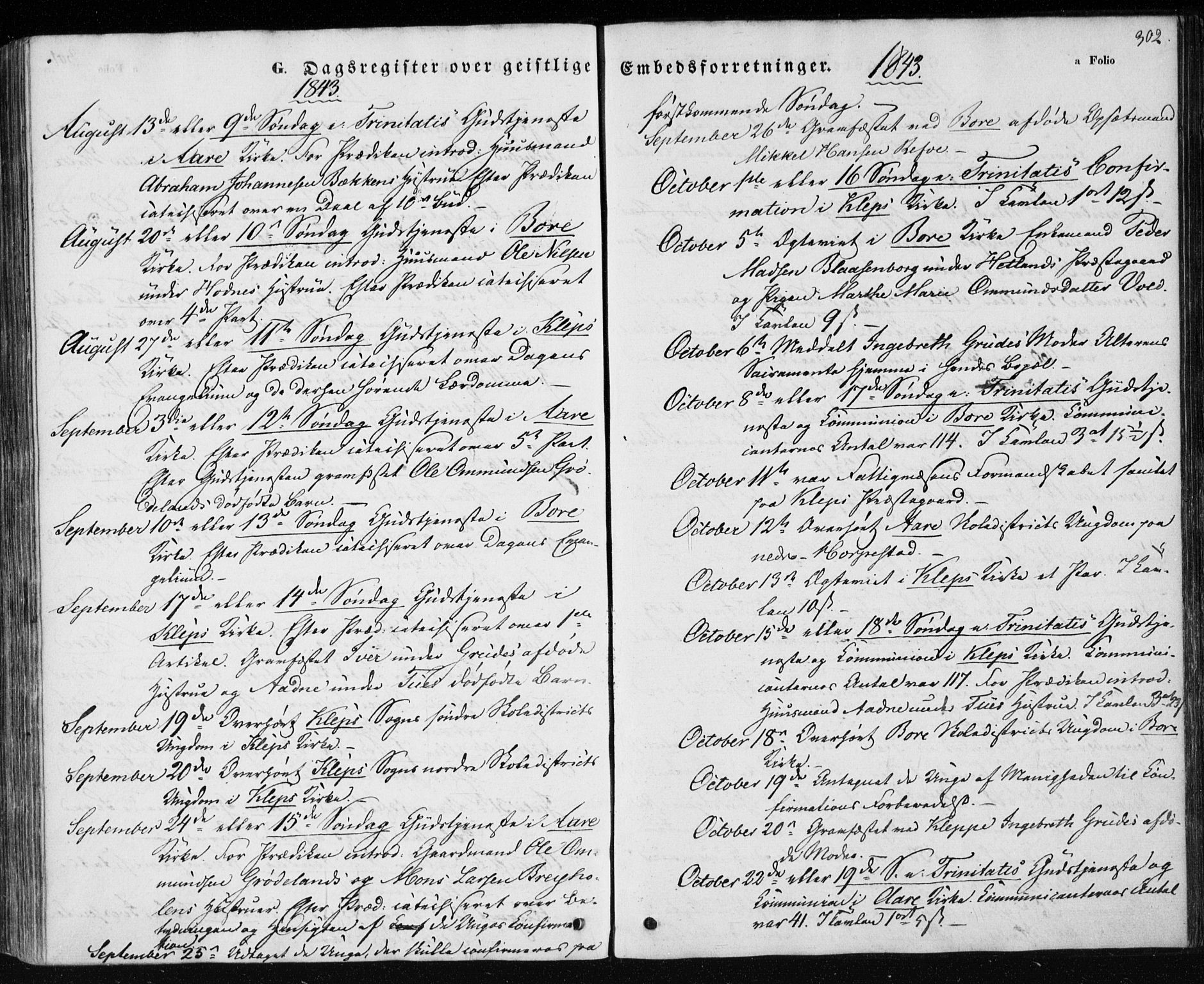 Klepp sokneprestkontor, AV/SAST-A-101803/001/3/30BA/L0004: Parish register (official) no. A 4, 1842-1852, p. 302