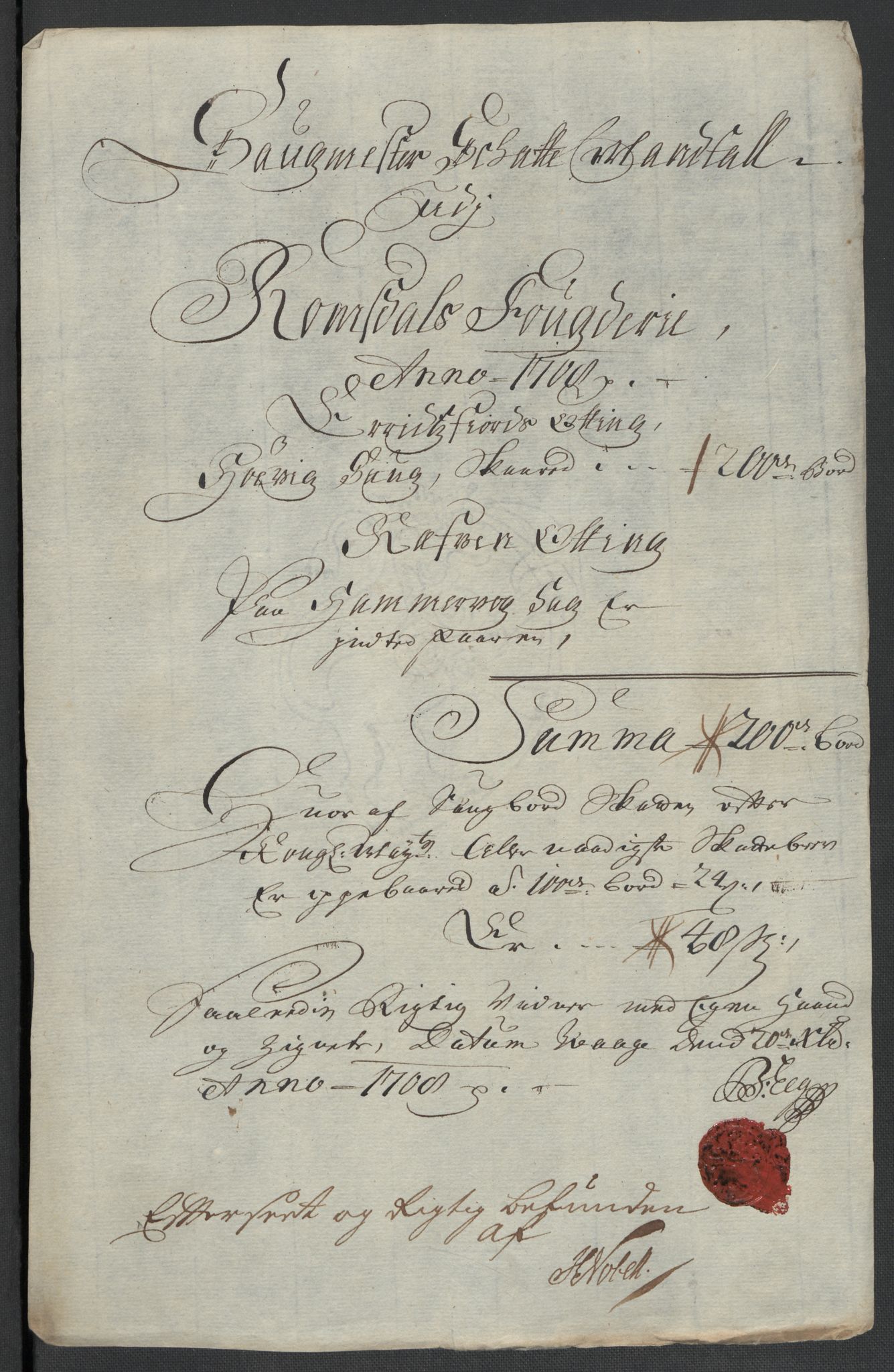 Rentekammeret inntil 1814, Reviderte regnskaper, Fogderegnskap, AV/RA-EA-4092/R55/L3658: Fogderegnskap Romsdal, 1707-1708, p. 255