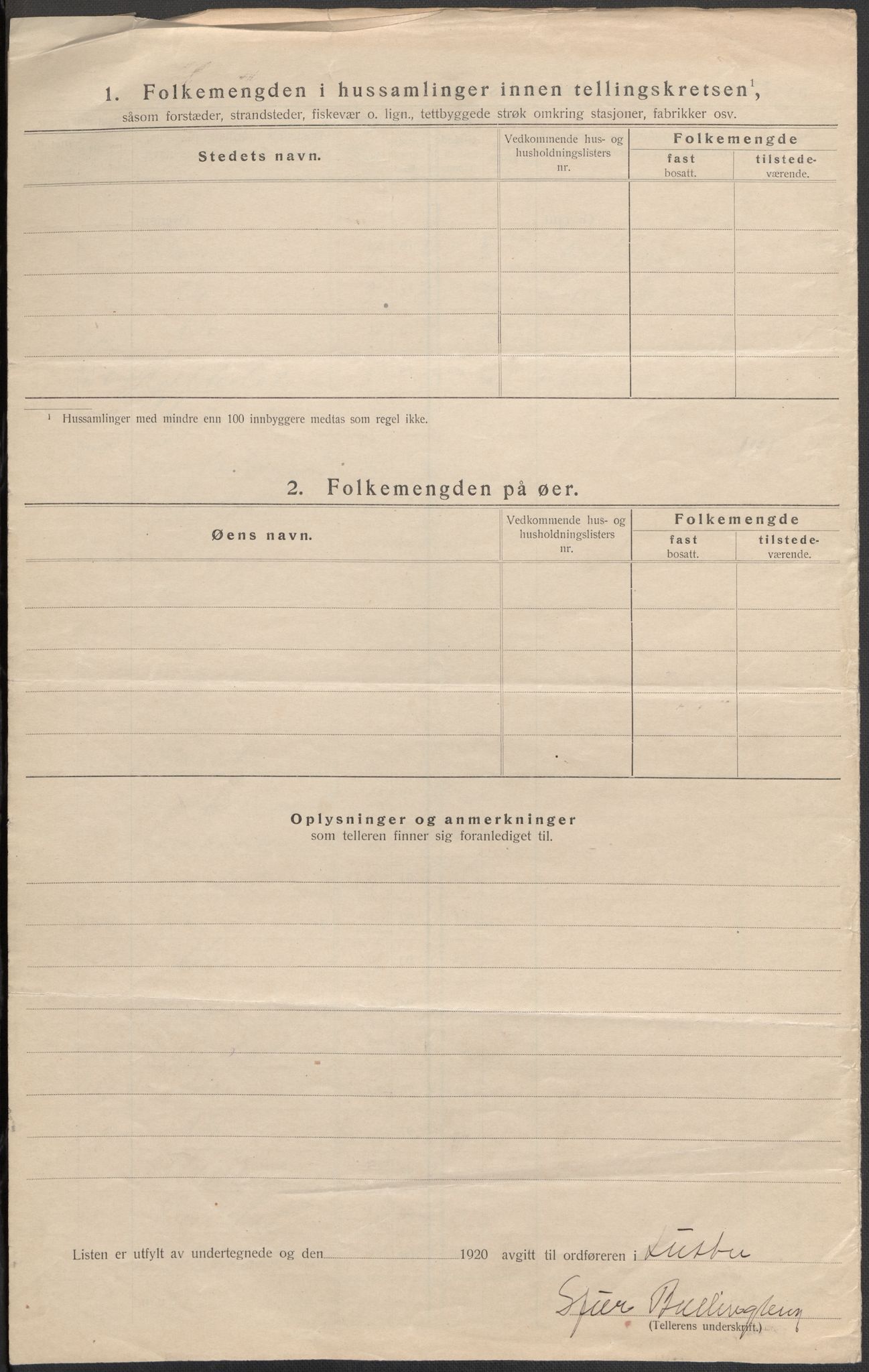 SAB, 1920 census for Luster, 1920, p. 49