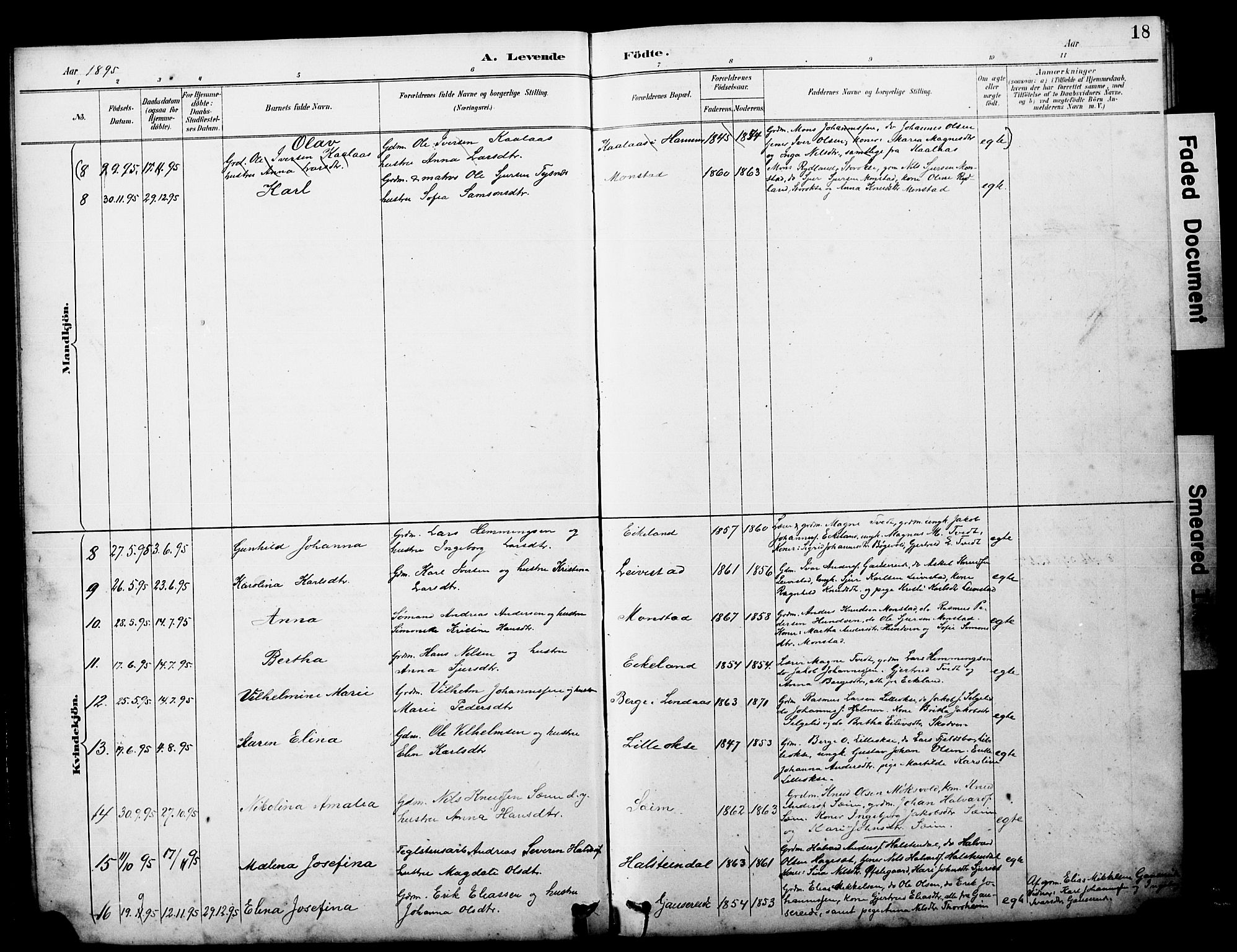Alversund Sokneprestembete, AV/SAB-A-73901/H/Ha/Hab: Parish register (copy) no. D 3, 1890-1908, p. 18