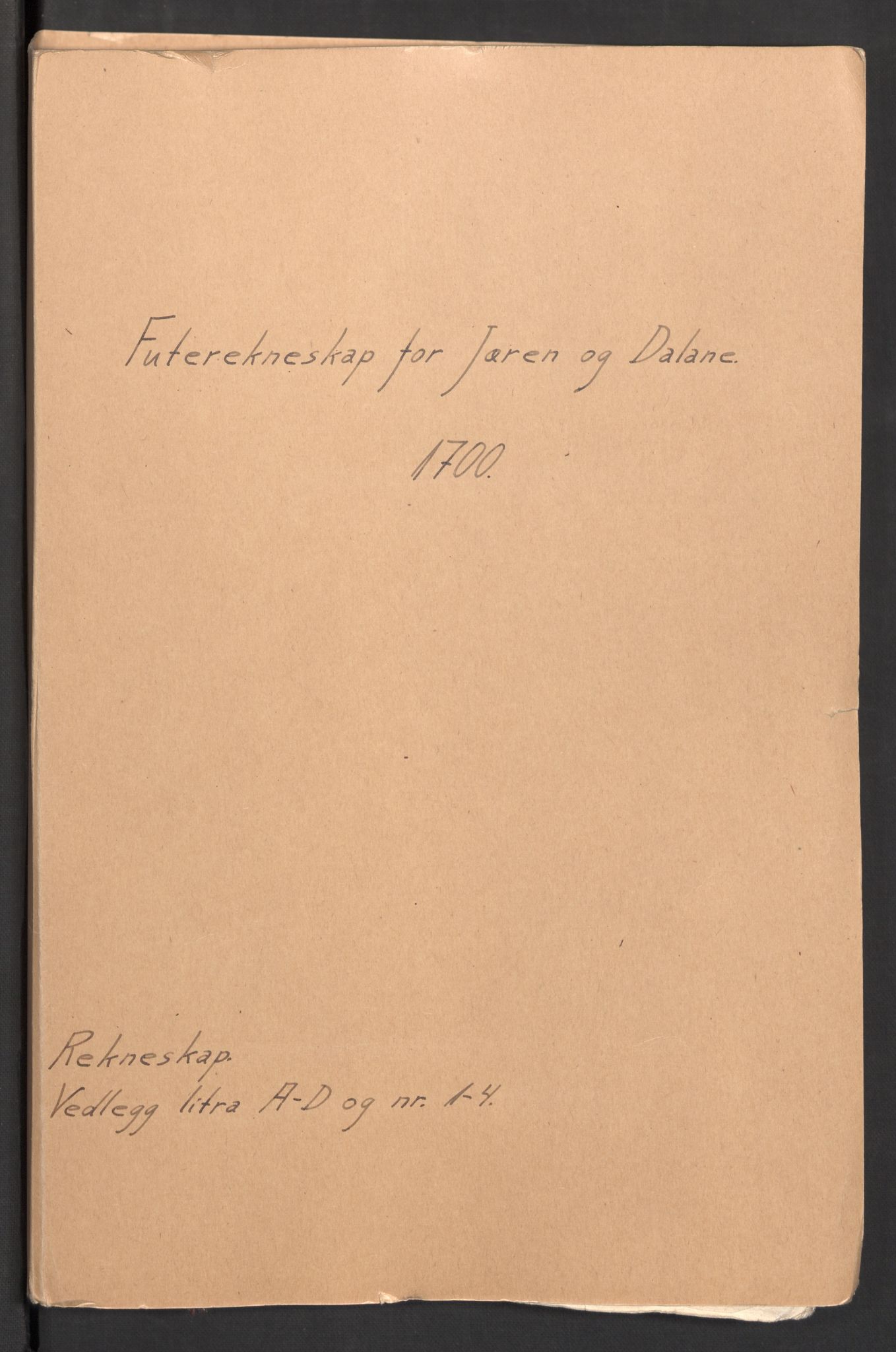 Rentekammeret inntil 1814, Reviderte regnskaper, Fogderegnskap, RA/EA-4092/R46/L2731: Fogderegnskap Jæren og Dalane, 1700-1702, p. 2