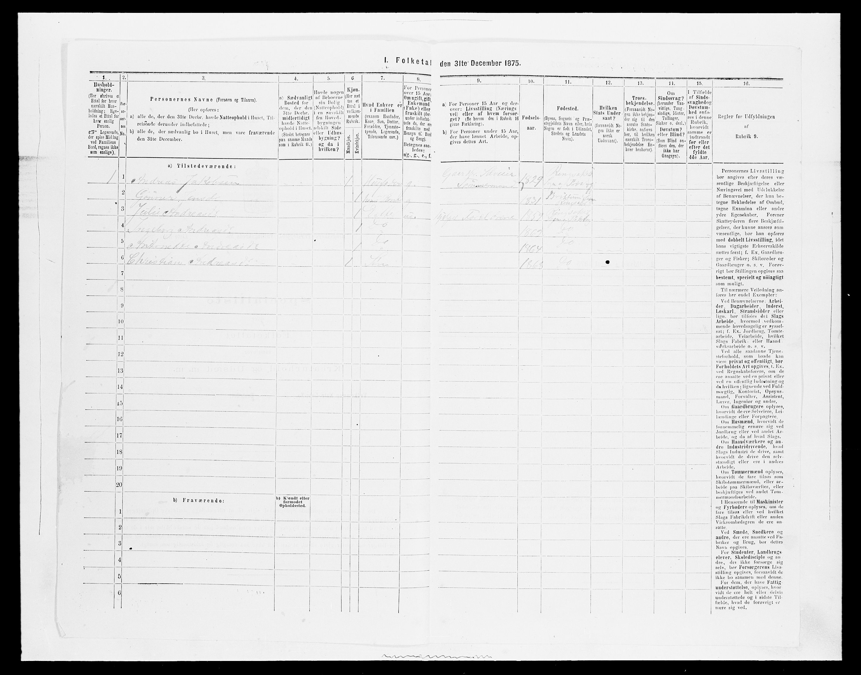 SAH, 1875 census for 0412P Ringsaker, 1875, p. 3039