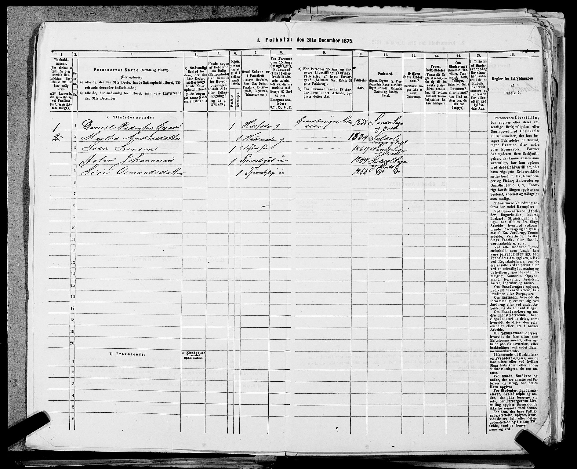 SAST, 1875 census for 1136P Sand, 1875, p. 330