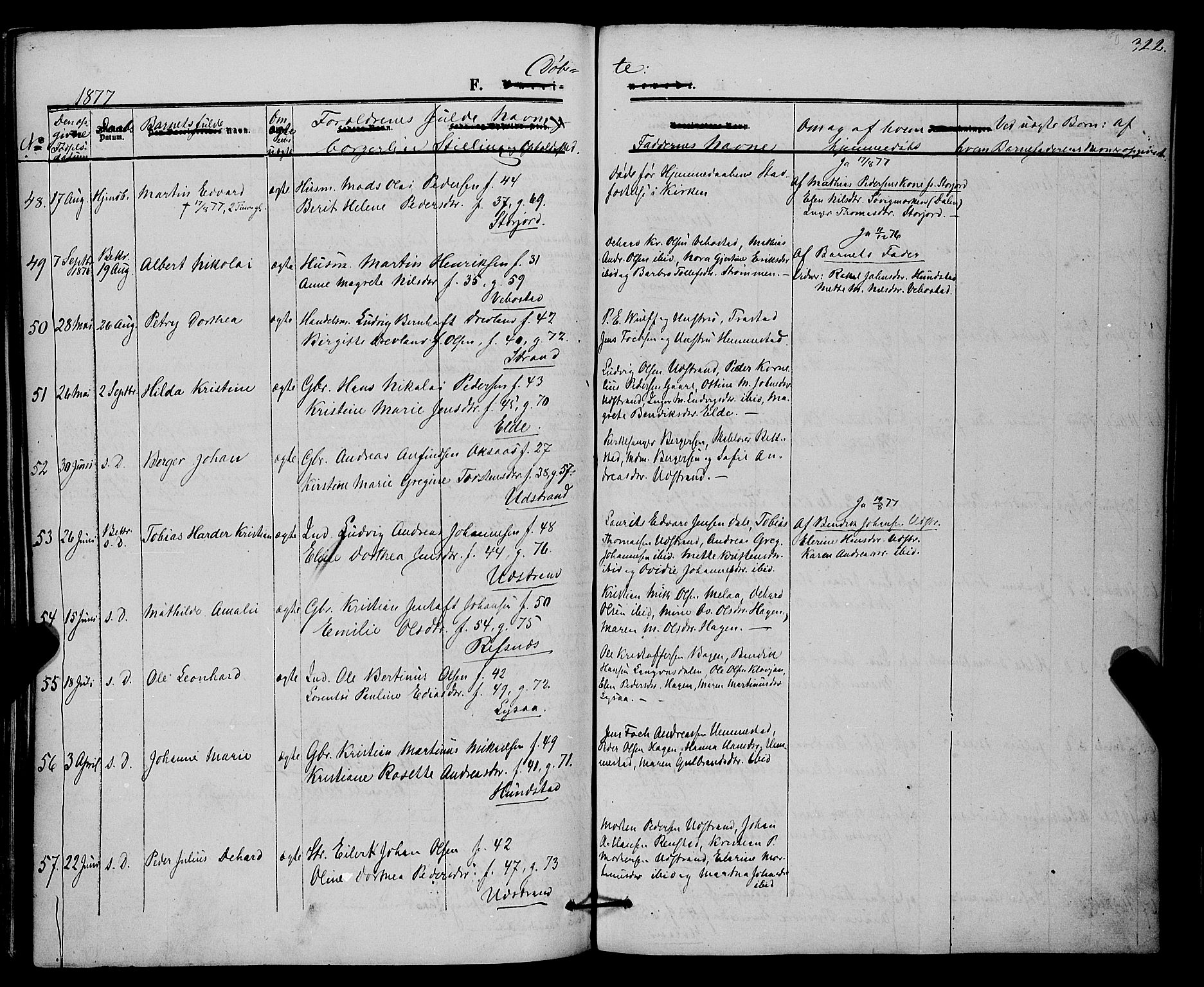 Kvæfjord sokneprestkontor, SATØ/S-1323/G/Ga/Gaa/L0004kirke: Parish register (official) no. 4, 1857-1877, p. 322