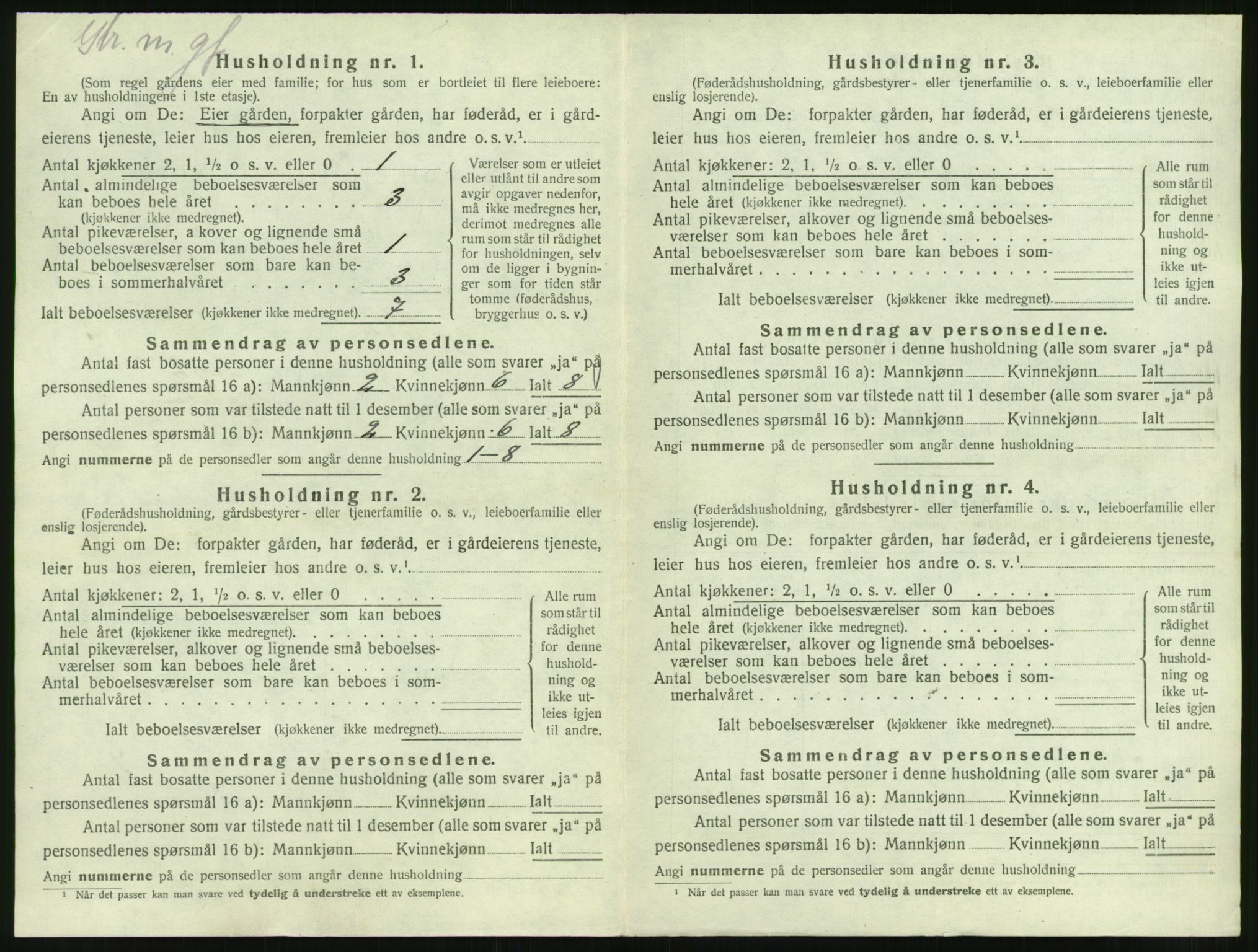 SAT, 1920 census for Øre, 1920, p. 174