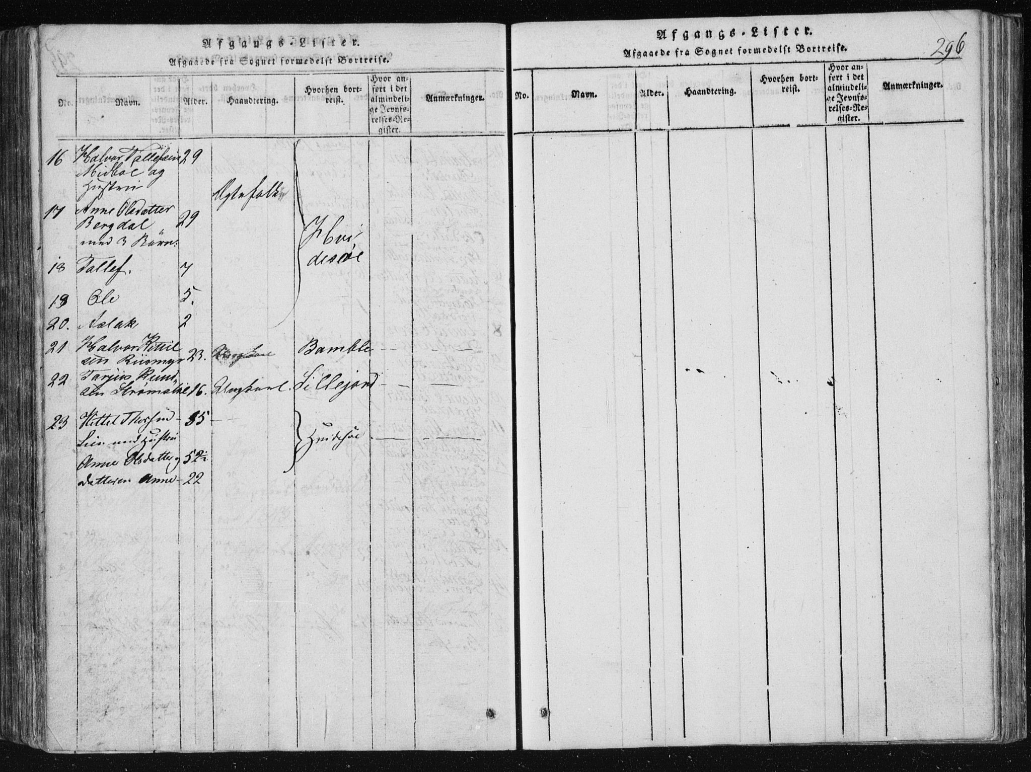 Vinje kirkebøker, SAKO/A-312/F/Fa/L0003: Parish register (official) no. I 3, 1814-1843, p. 296