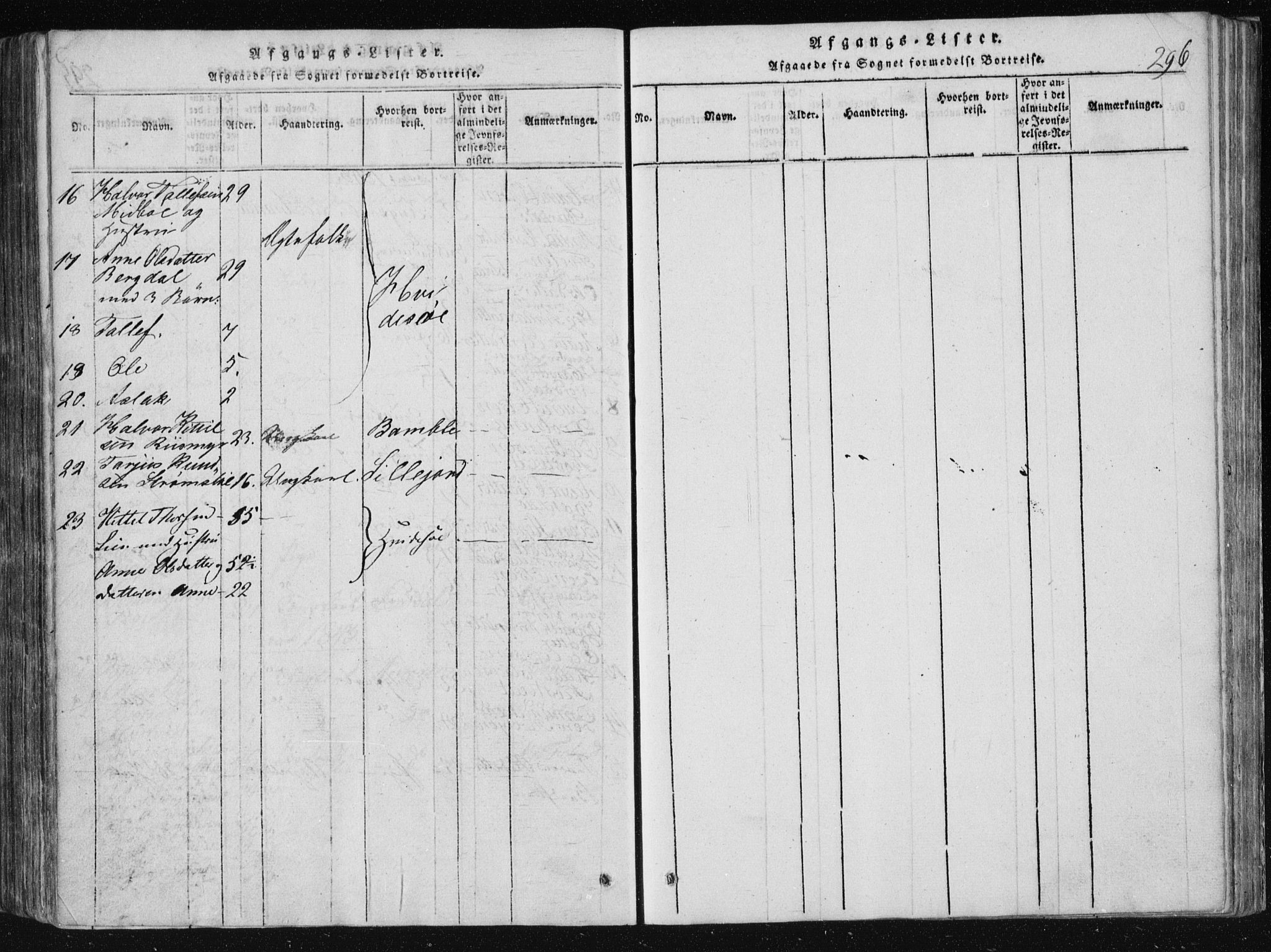 Vinje kirkebøker, AV/SAKO-A-312/F/Fa/L0003: Parish register (official) no. I 3, 1814-1843, p. 296