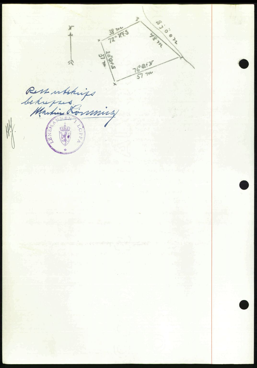 Alta fogderi/sorenskriveri, AV/SATØ-SATØ-5/1/K/Kd/L0037pantebok: Mortgage book no. 39-40, 1948-1949, Diary no: : 1238/1948