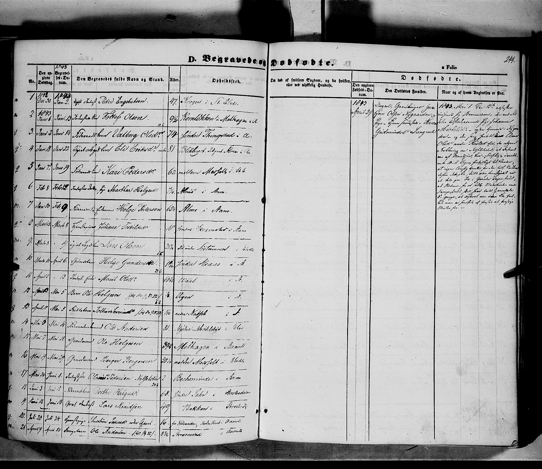 Åmot prestekontor, Hedmark, SAH/PREST-056/H/Ha/Haa/L0006: Parish register (official) no. 6, 1842-1861, p. 244