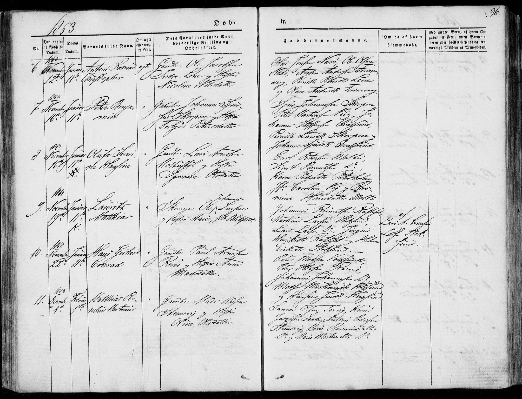 Ministerialprotokoller, klokkerbøker og fødselsregistre - Møre og Romsdal, AV/SAT-A-1454/507/L0070: Parish register (official) no. 507A05, 1842-1873, p. 96