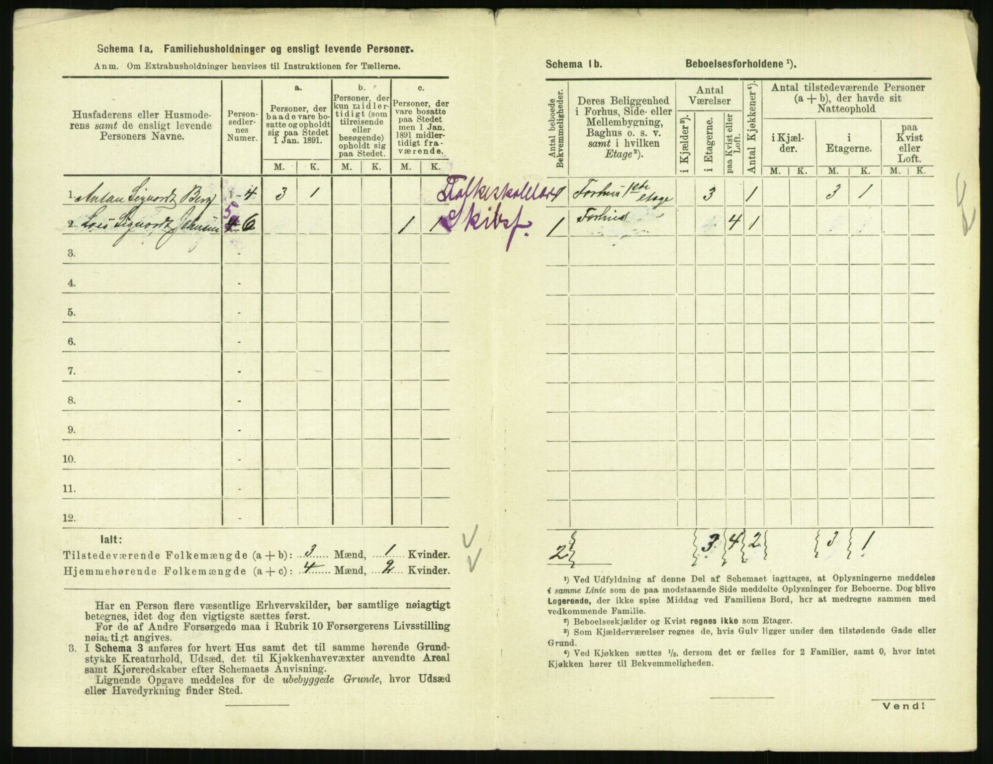 RA, 1891 census for 0801 Kragerø, 1891, p. 635