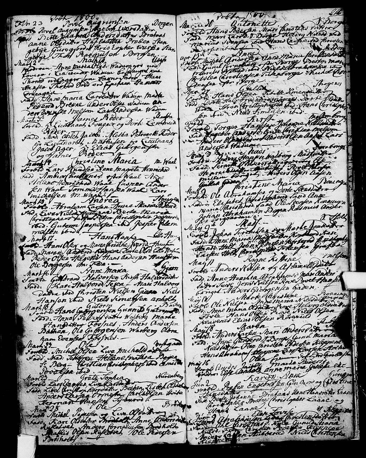 Stokke kirkebøker, AV/SAKO-A-320/F/Fa/L0003: Parish register (official) no. I 3, 1771-1803, p. 216