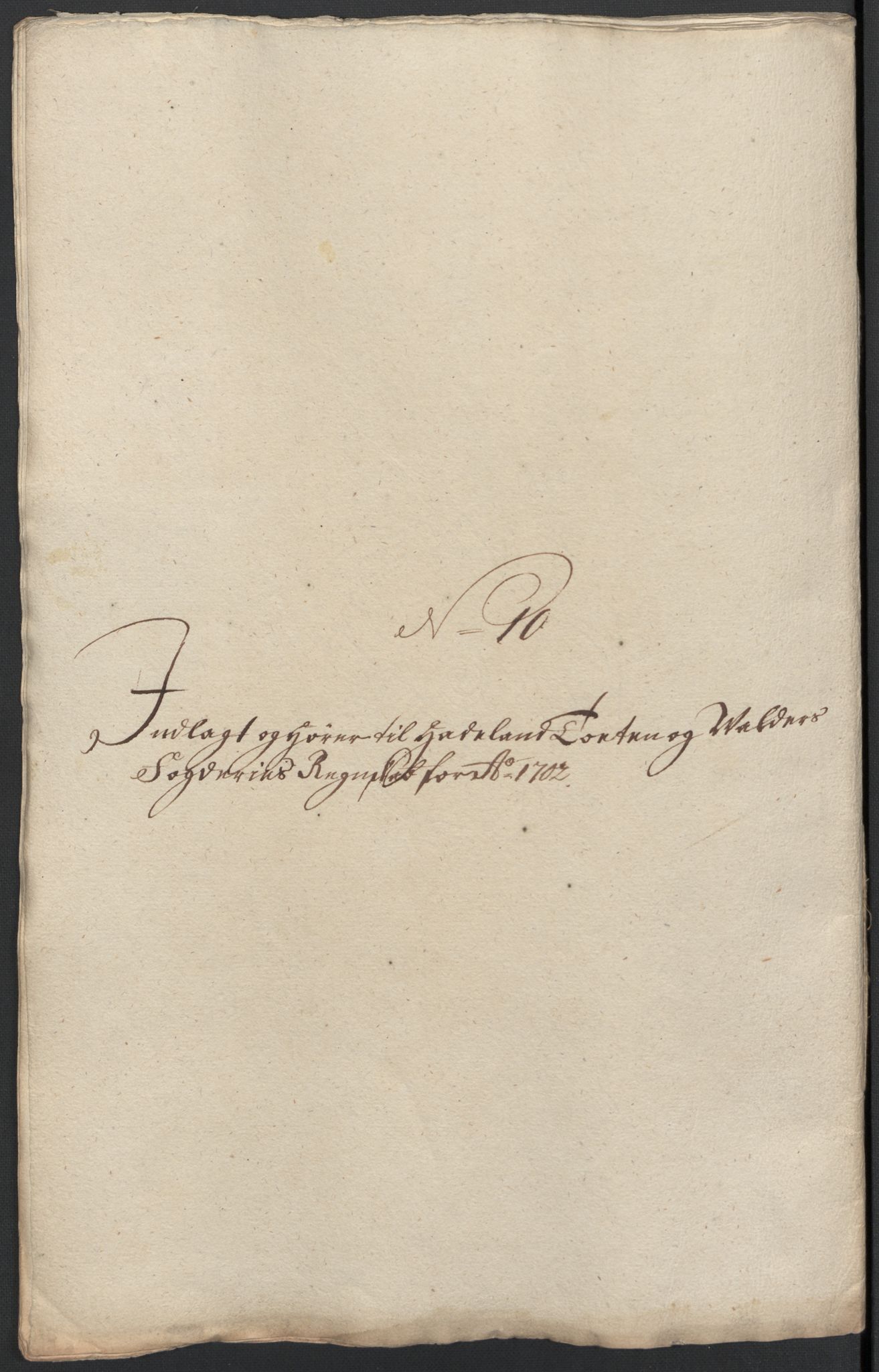 Rentekammeret inntil 1814, Reviderte regnskaper, Fogderegnskap, AV/RA-EA-4092/R18/L1300: Fogderegnskap Hadeland, Toten og Valdres, 1702, p. 327