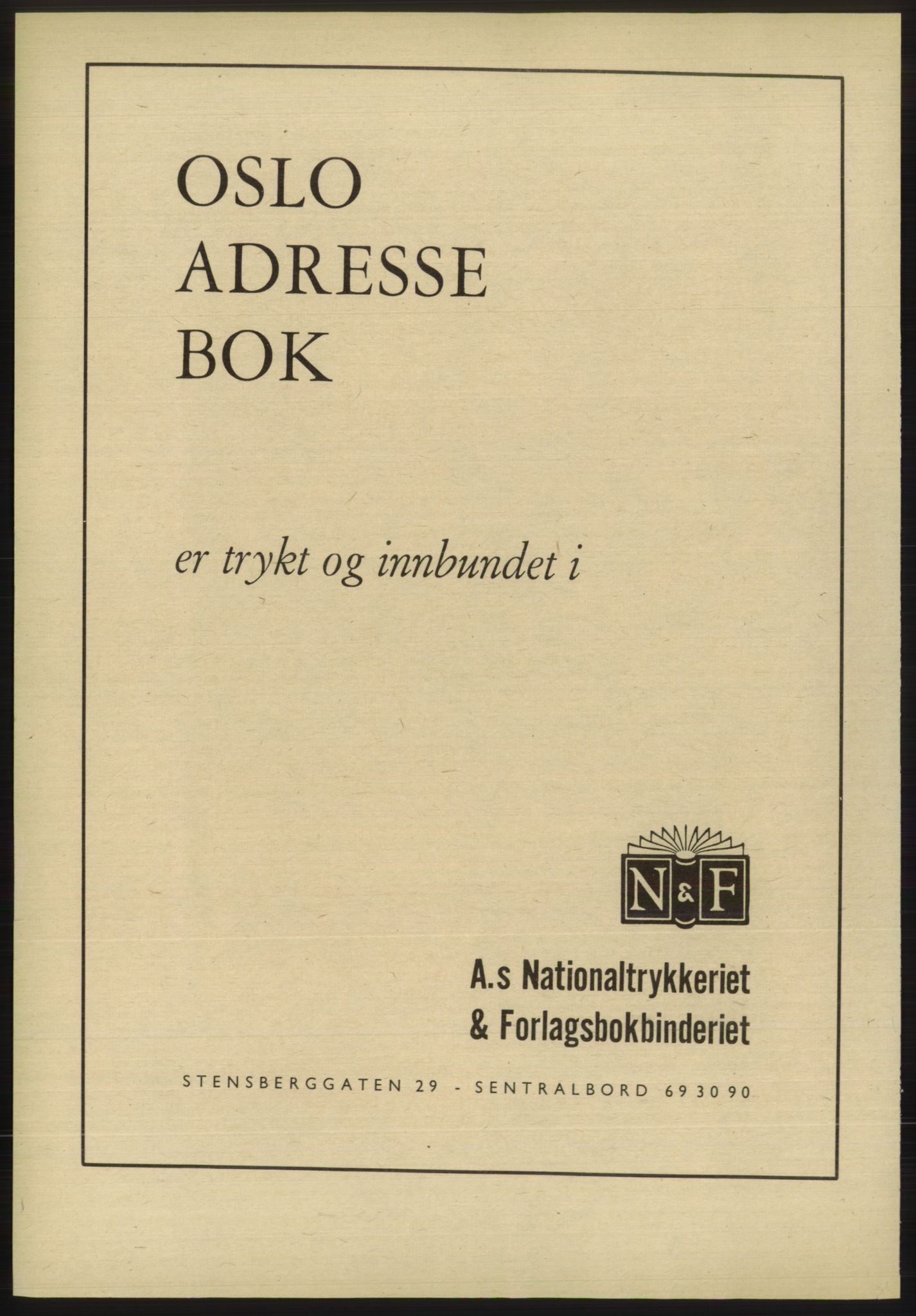 Kristiania/Oslo adressebok, PUBL/-, 1970-1971