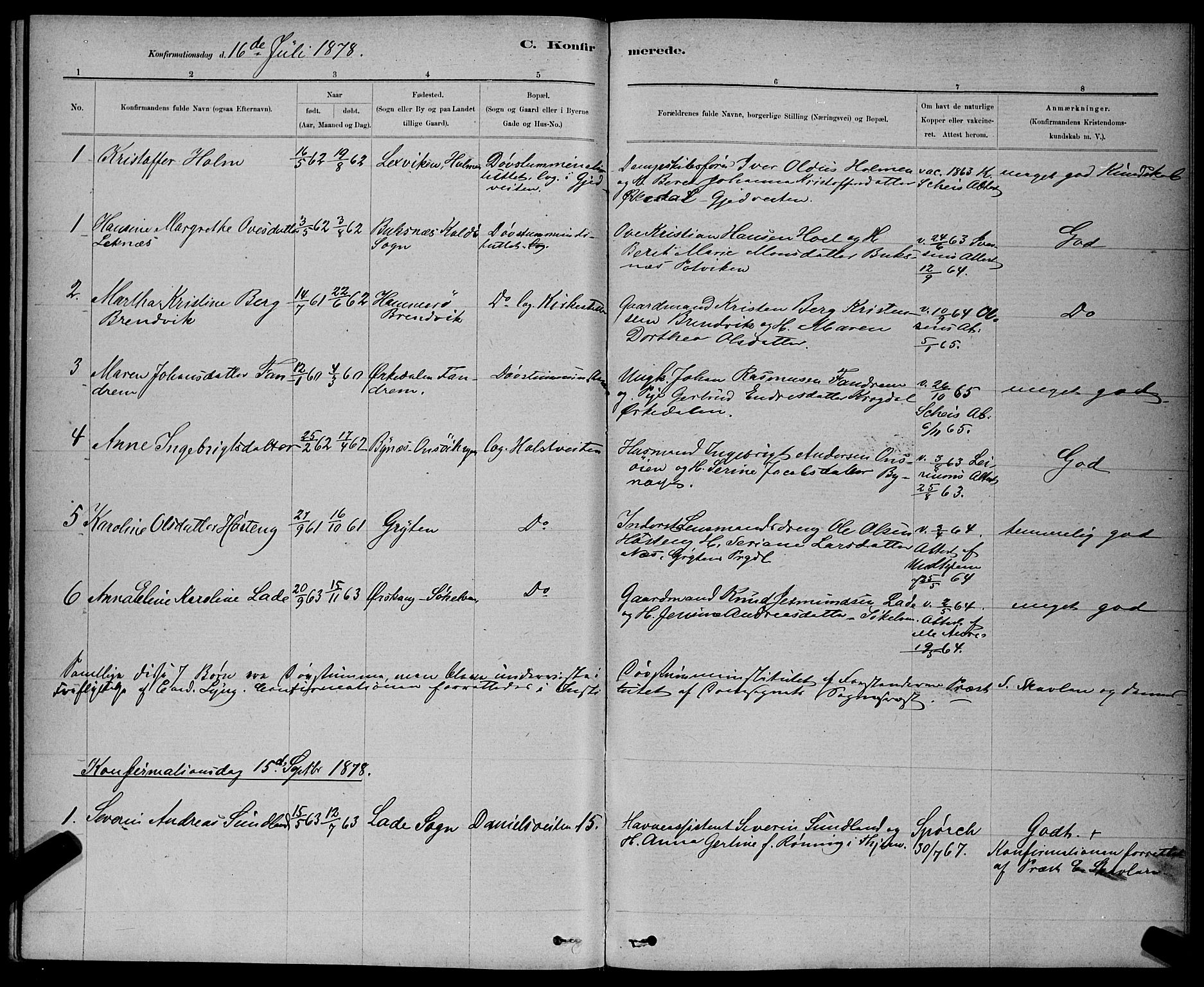 Ministerialprotokoller, klokkerbøker og fødselsregistre - Sør-Trøndelag, AV/SAT-A-1456/601/L0091: Parish register (copy) no. 601C09, 1878-1883