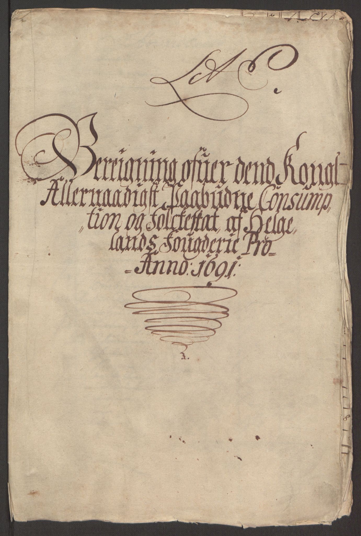 Rentekammeret inntil 1814, Reviderte regnskaper, Fogderegnskap, RA/EA-4092/R65/L4504: Fogderegnskap Helgeland, 1691-1692, p. 109