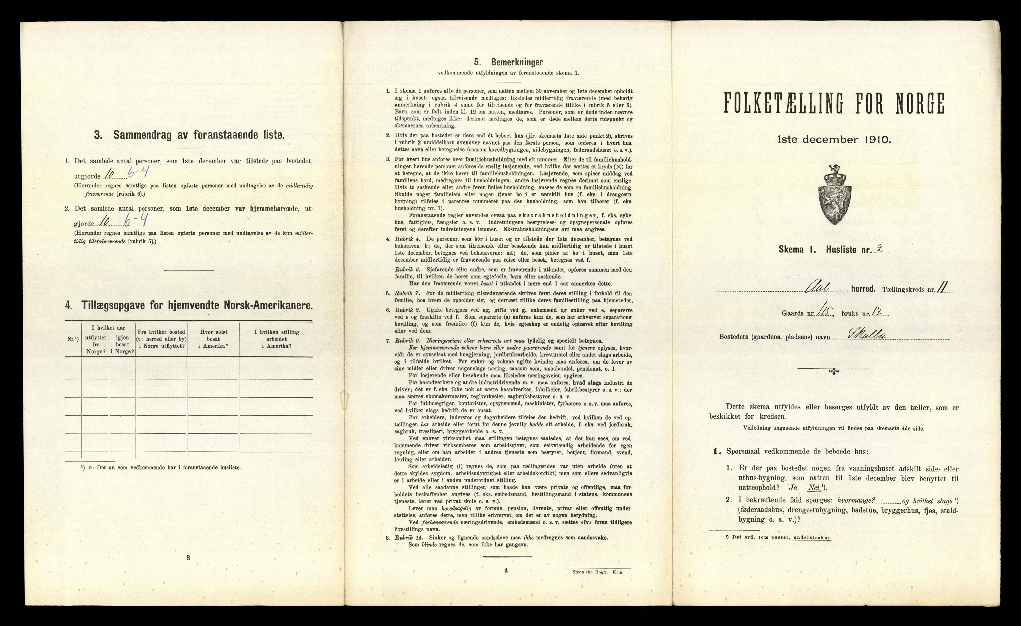 RA, 1910 census for Ål, 1910, p. 941