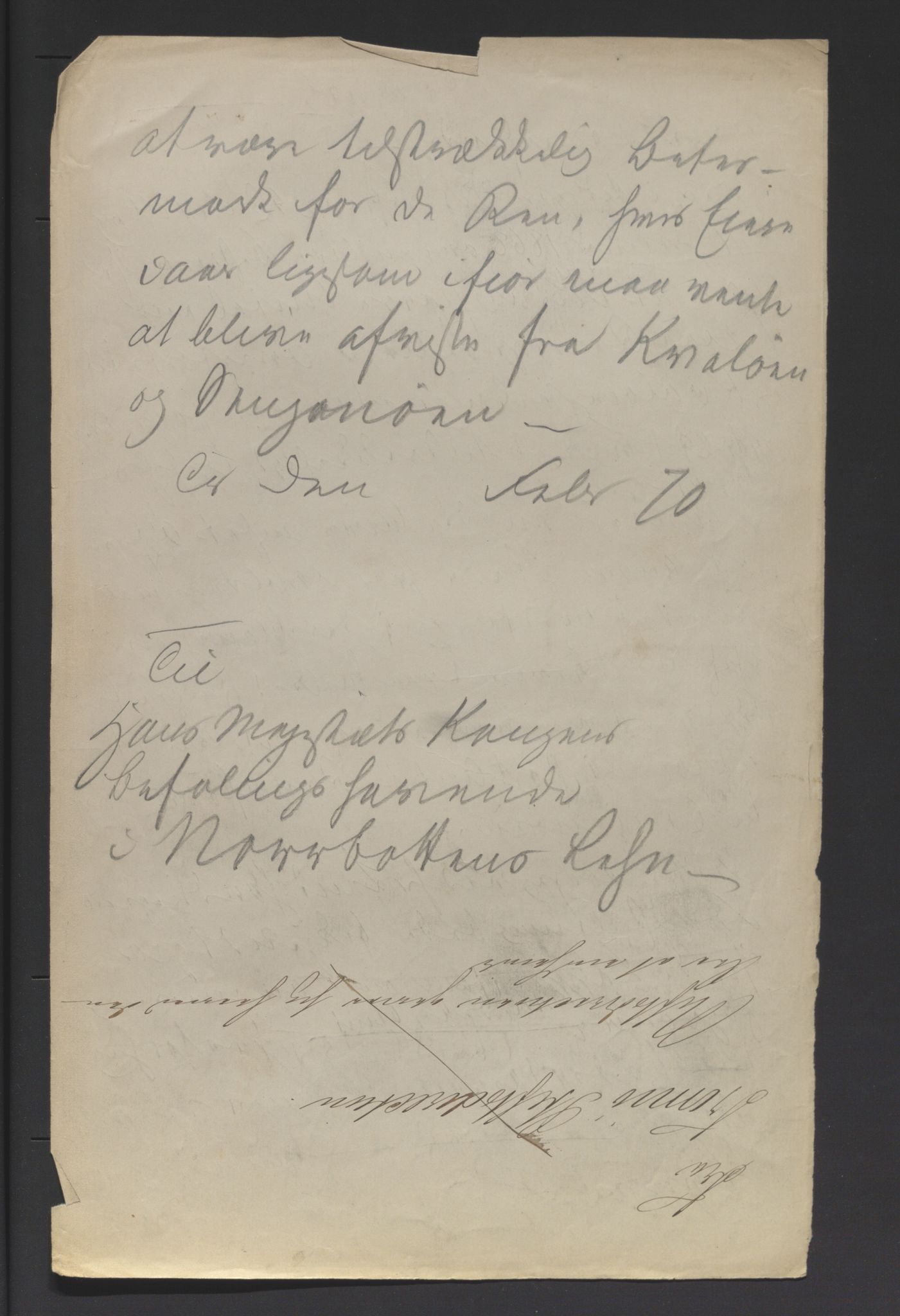 Fylkesmannen i Troms, SATØ/S-0001/A7.46/L2460/0001: Samiske saker / Lappevesenet - årsberetninger, 1867-1877, p. 55