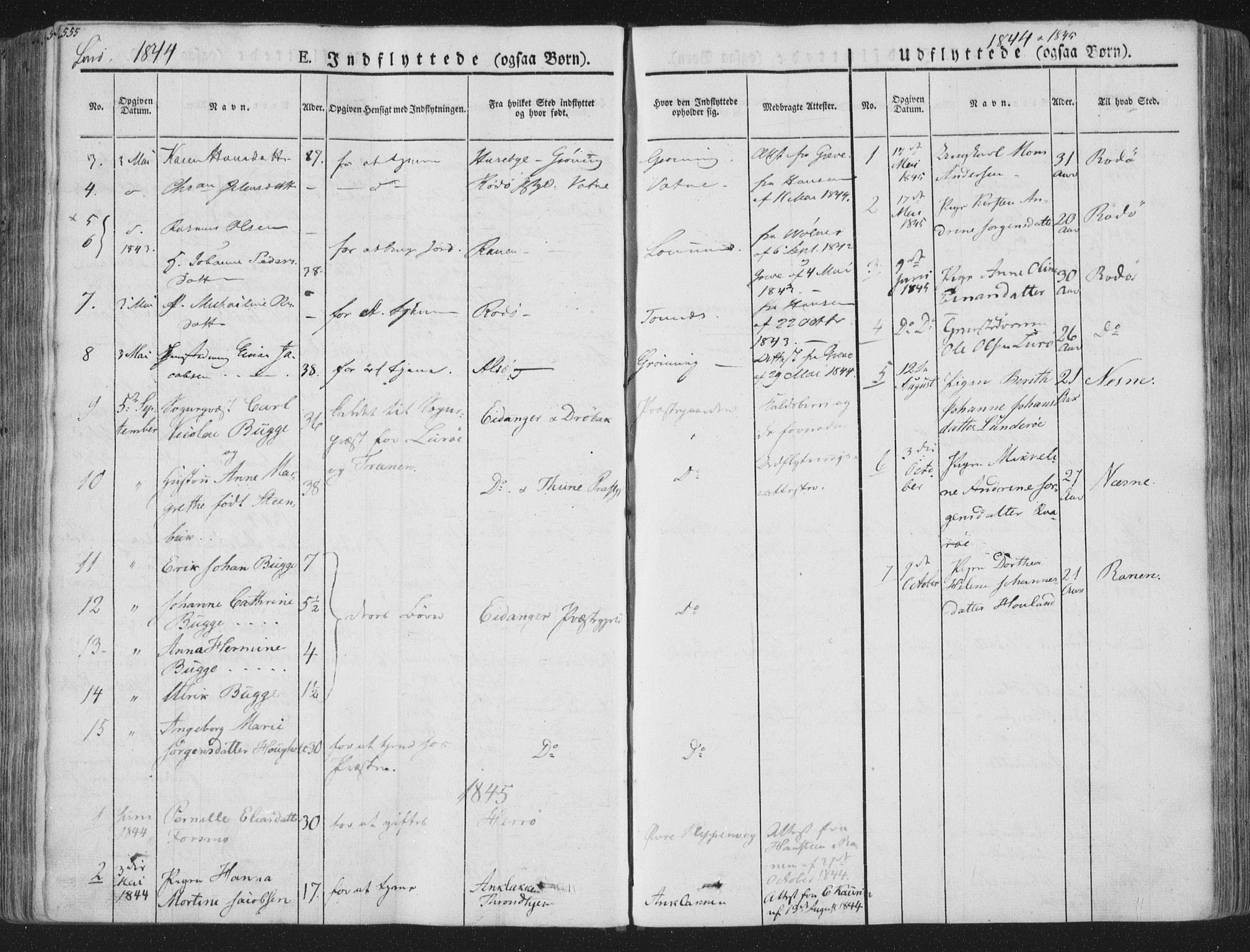 Ministerialprotokoller, klokkerbøker og fødselsregistre - Nordland, SAT/A-1459/839/L0566: Parish register (official) no. 839A03, 1825-1862, p. 555