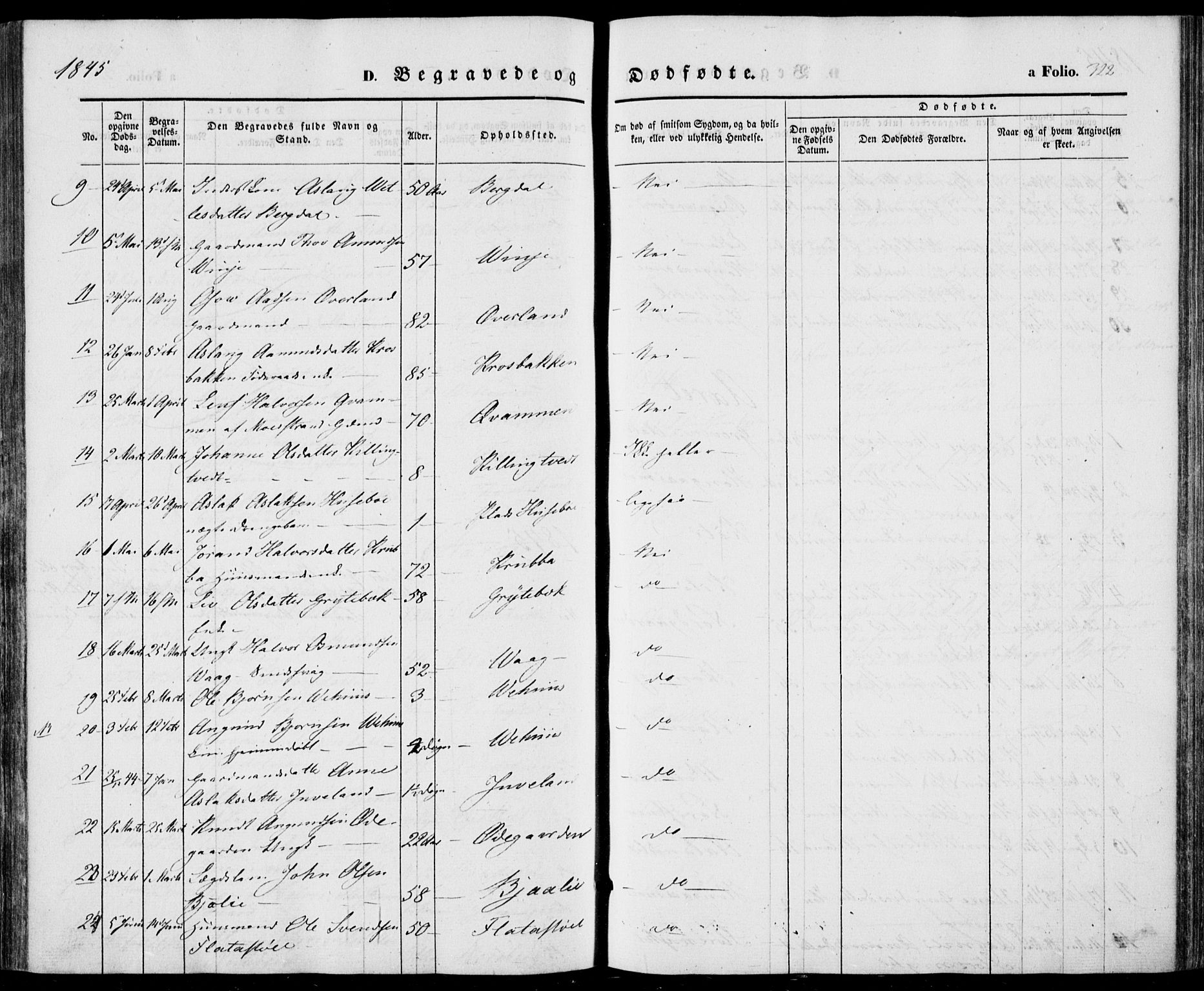 Vinje kirkebøker, AV/SAKO-A-312/F/Fa/L0004: Parish register (official) no. I 4, 1843-1869, p. 322