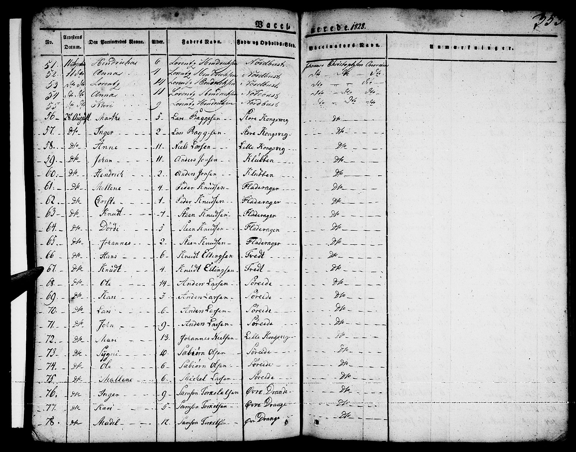 Tysnes sokneprestembete, AV/SAB-A-78601/H/Haa: Parish register (official) no. A 8, 1826-1837, p. 353