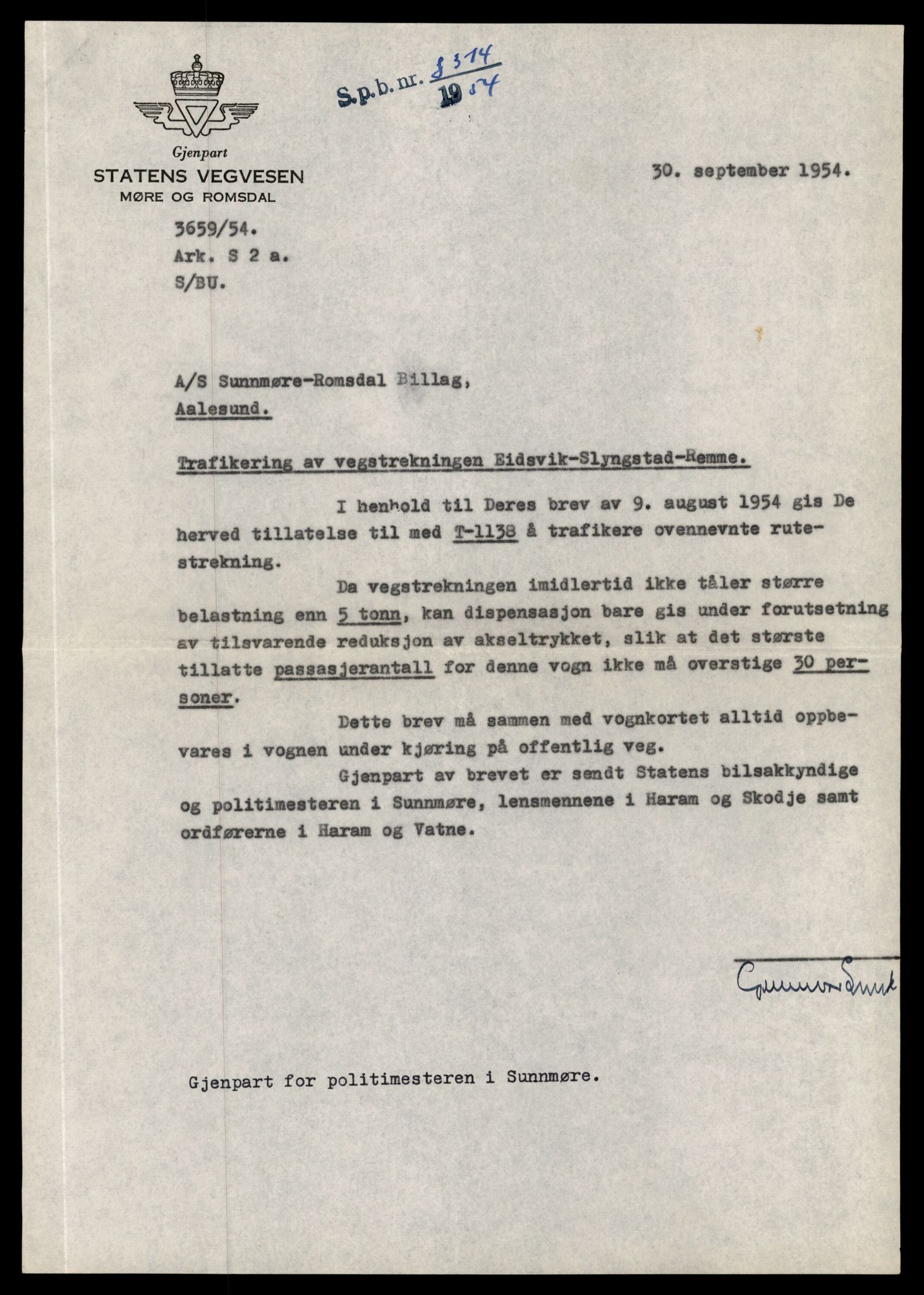 Møre og Romsdal vegkontor - Ålesund trafikkstasjon, AV/SAT-A-4099/F/Fe/L0010: Registreringskort for kjøretøy T 1050 - T 1169, 1927-1998, p. 2455