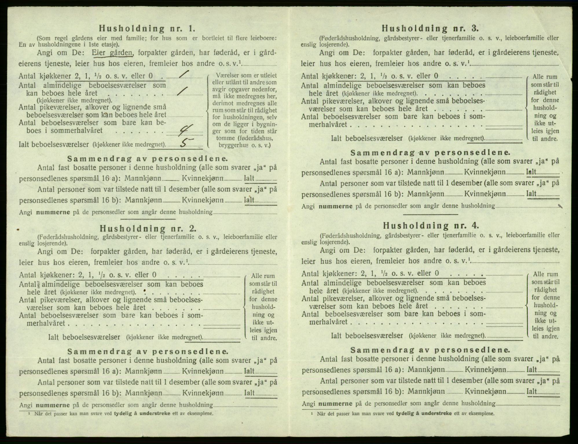 SAB, 1920 census for Vikebygd, 1920, p. 170