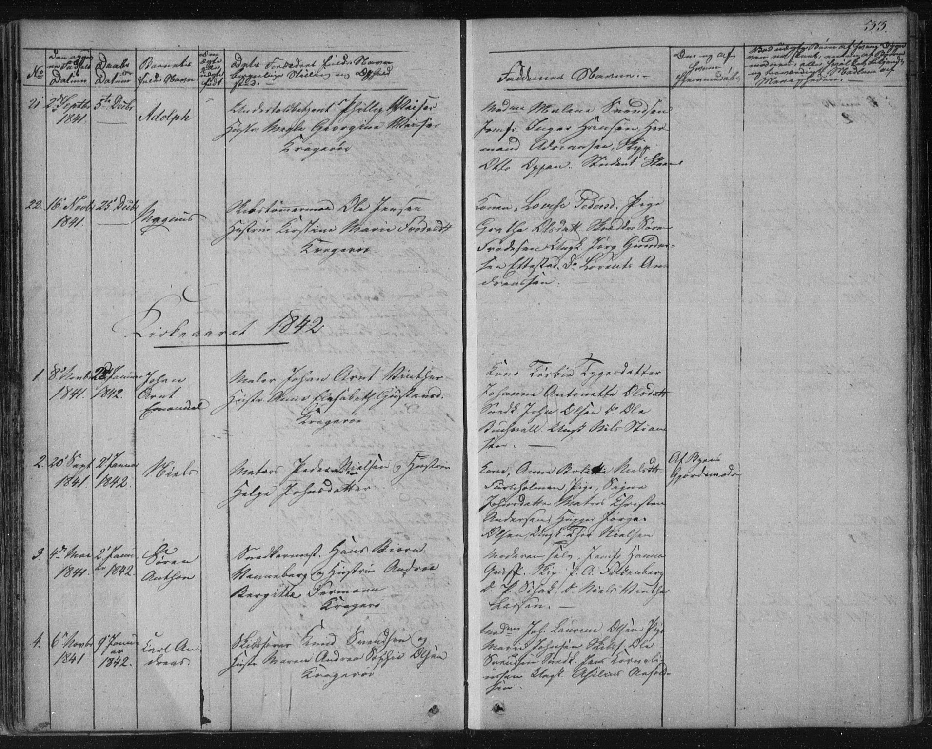 Kragerø kirkebøker, SAKO/A-278/F/Fa/L0005: Parish register (official) no. 5, 1832-1847, p. 33