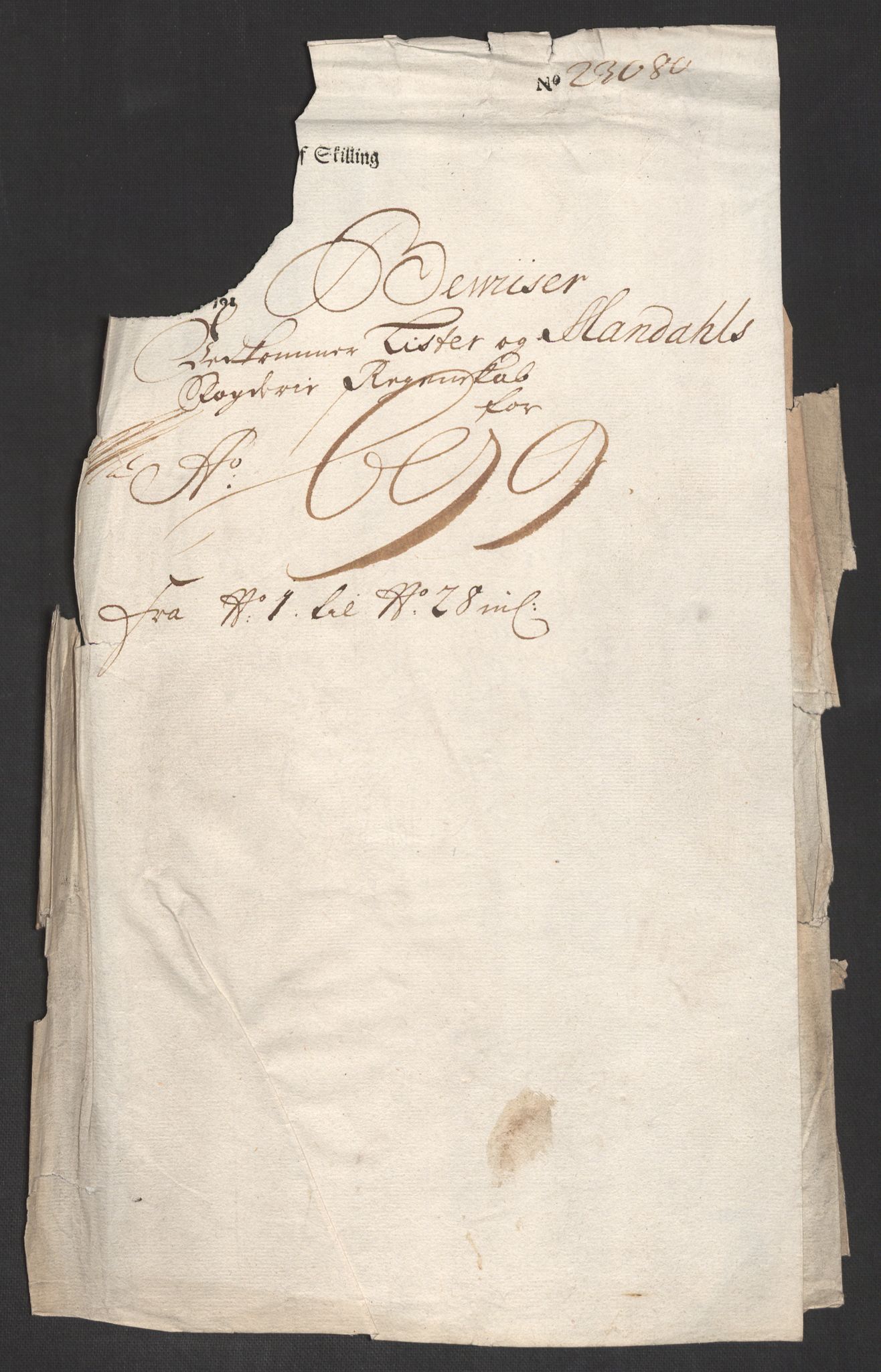 Rentekammeret inntil 1814, Reviderte regnskaper, Fogderegnskap, AV/RA-EA-4092/R43/L2547: Fogderegnskap Lista og Mandal, 1698-1699, p. 166