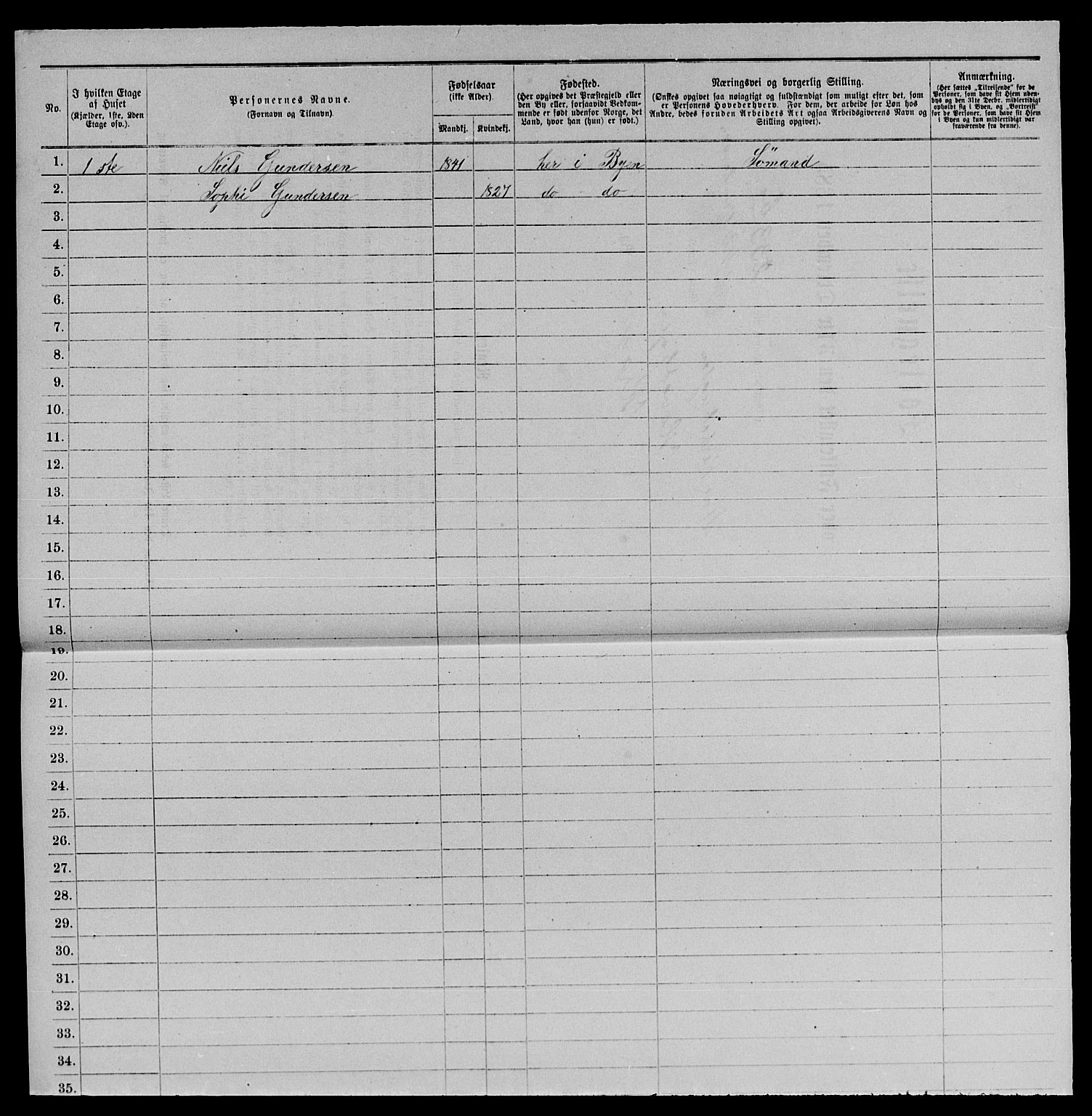 SAKO, 1885 census for 0801 Kragerø, 1885, p. 1479