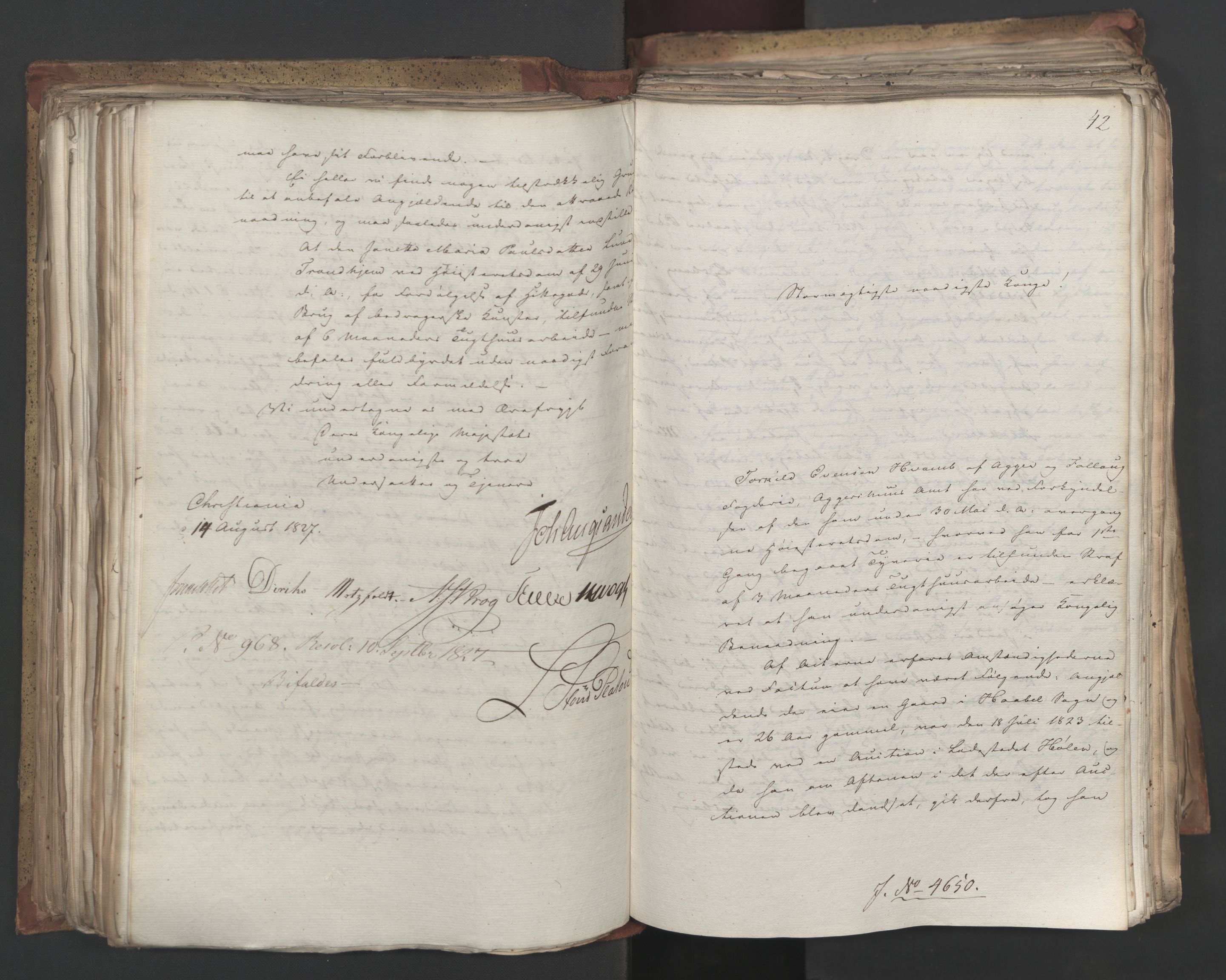Statsrådsavdelingen i Stockholm, AV/RA-S-1003/D/Da/L0052: Regjeringsinnstillinger nr. 4566-4799, 1827, p. 226