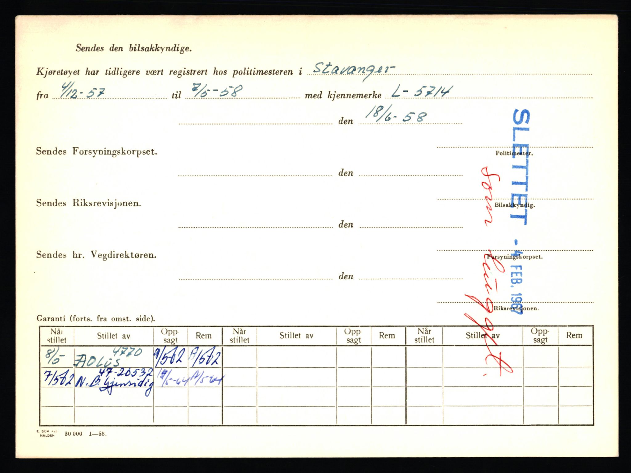 Stavanger trafikkstasjon, AV/SAST-A-101942/0/F/L0050: L-50600 - L-51299, 1930-1971, p. 254