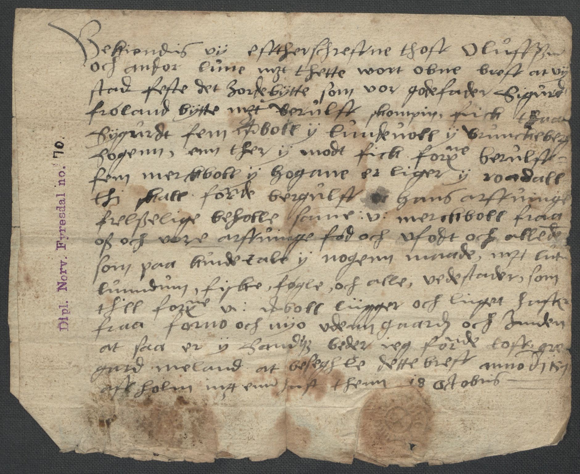 Riksarkivets diplomsamling, RA/EA-5965/F02/L0075: Dokumenter, 1570-1571, p. 66