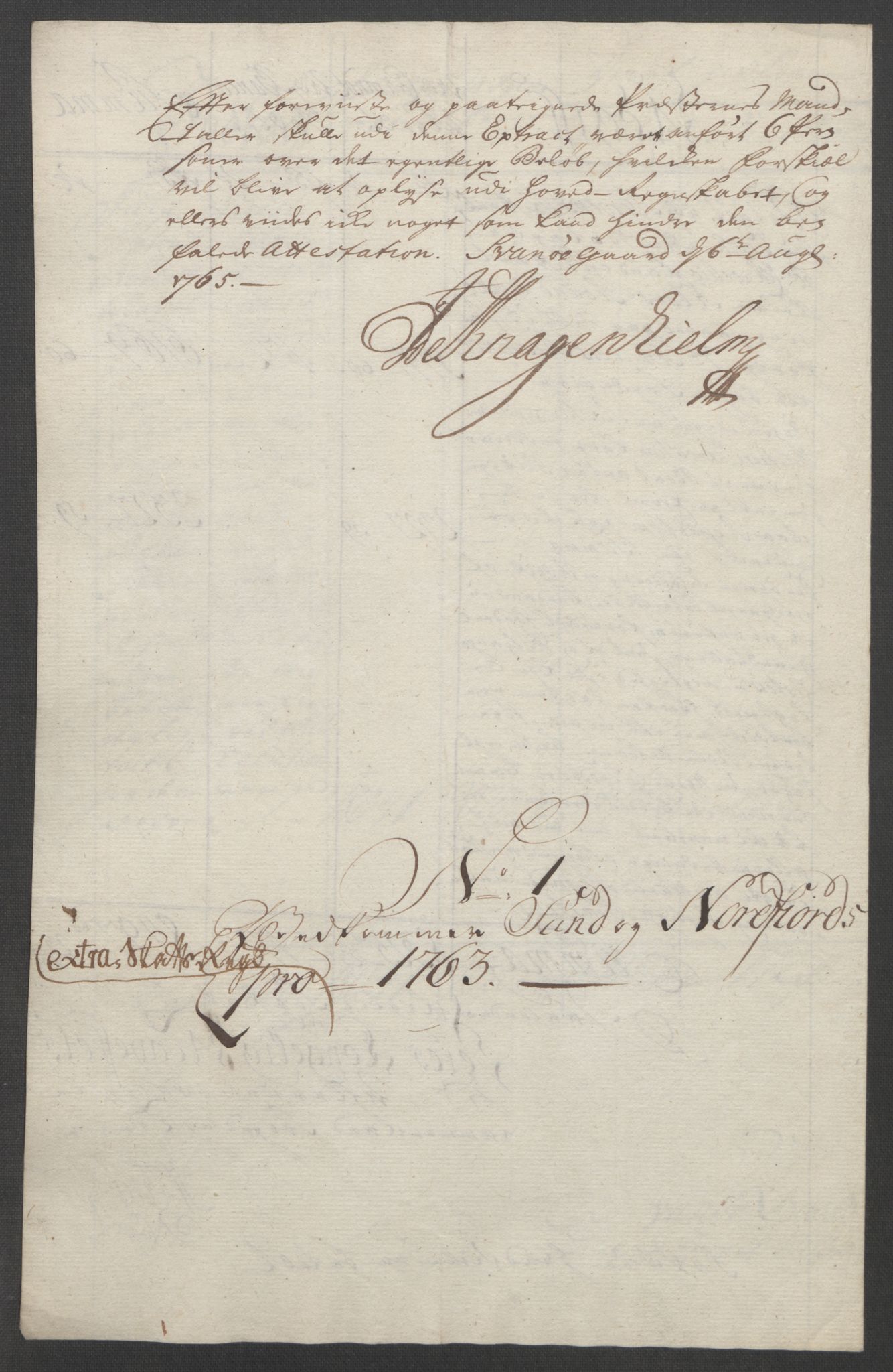 Rentekammeret inntil 1814, Reviderte regnskaper, Fogderegnskap, RA/EA-4092/R53/L3550: Ekstraskatten Sunn- og Nordfjord, 1762-1771, p. 49