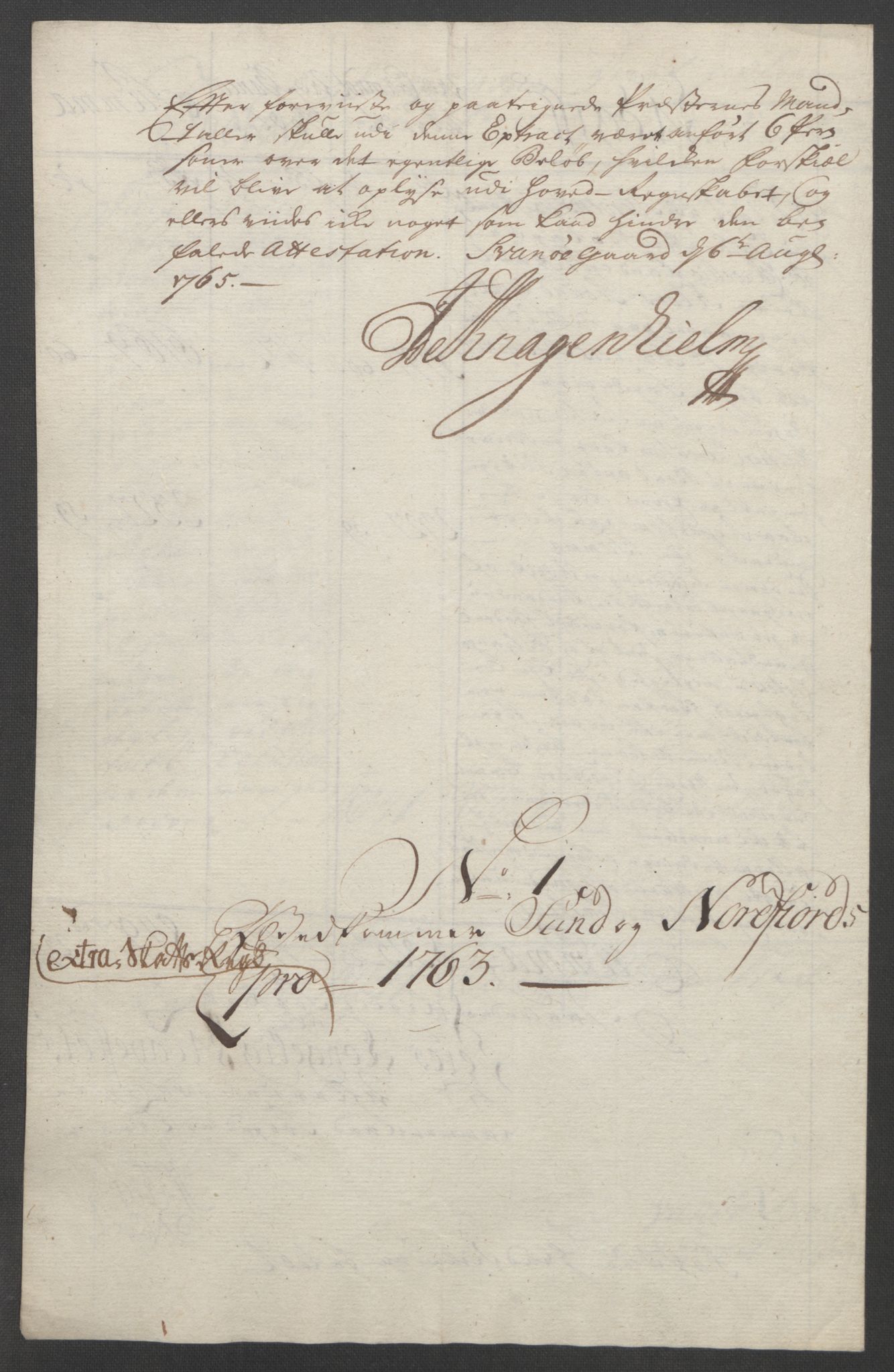 Rentekammeret inntil 1814, Reviderte regnskaper, Fogderegnskap, AV/RA-EA-4092/R53/L3550: Ekstraskatten Sunn- og Nordfjord, 1762-1771, p. 49