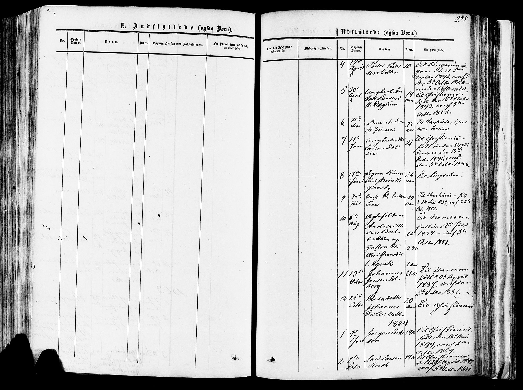 Vang prestekontor, Hedmark, SAH/PREST-008/H/Ha/Haa/L0013: Parish register (official) no. 13, 1855-1879, p. 395