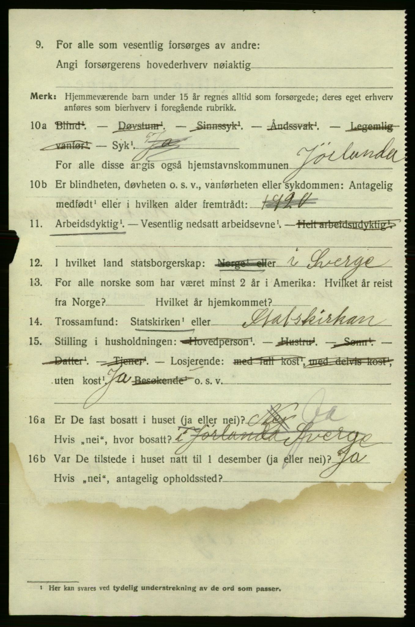 SAO, 1920 census for Fredrikshald, 1920, p. 21013