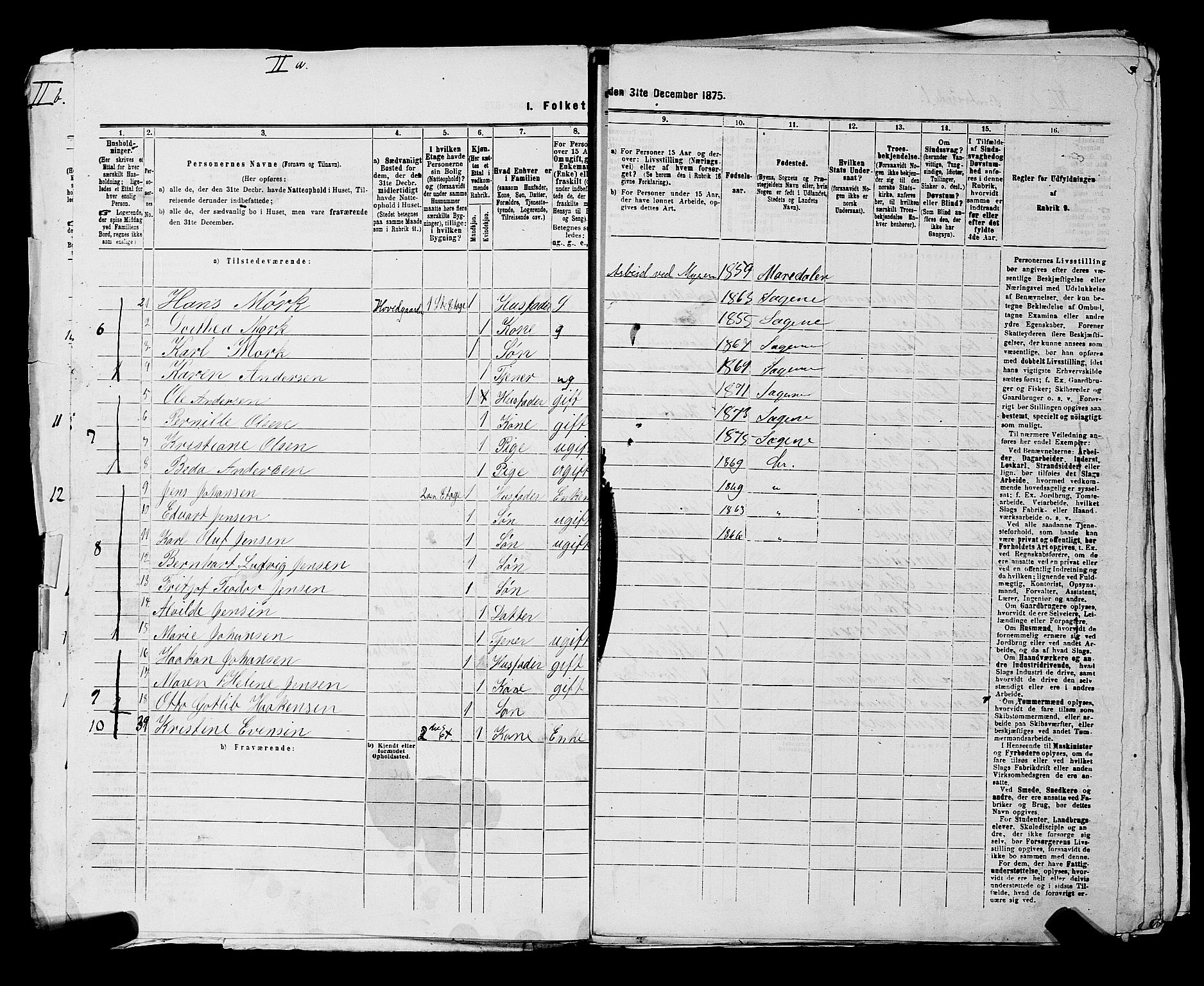 RA, 1875 census for 0301 Kristiania, 1875, p. 6399