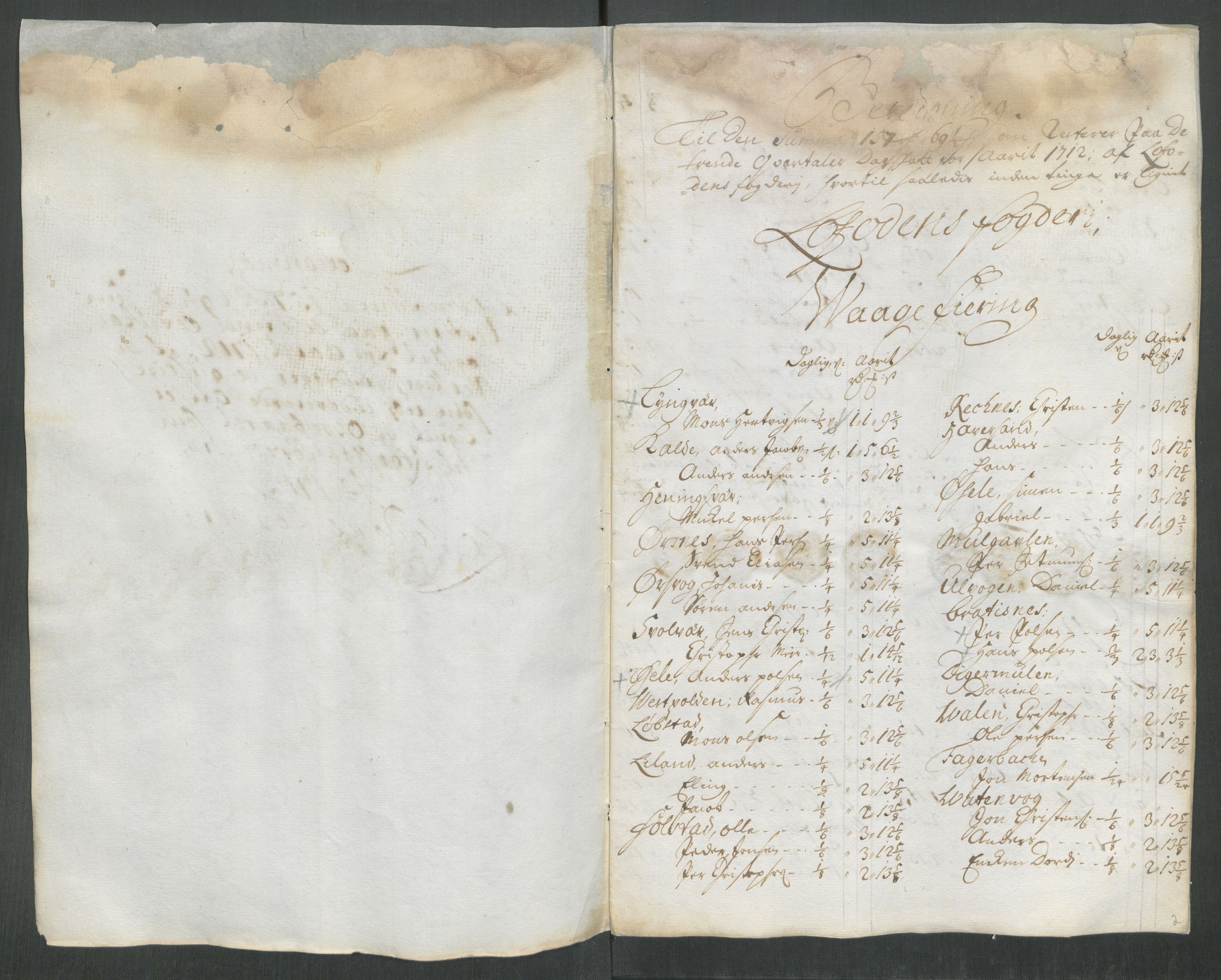 Rentekammeret inntil 1814, Reviderte regnskaper, Fogderegnskap, AV/RA-EA-4092/R67/L4680: Fogderegnskap Vesterålen, Andenes og Lofoten, 1714, p. 104