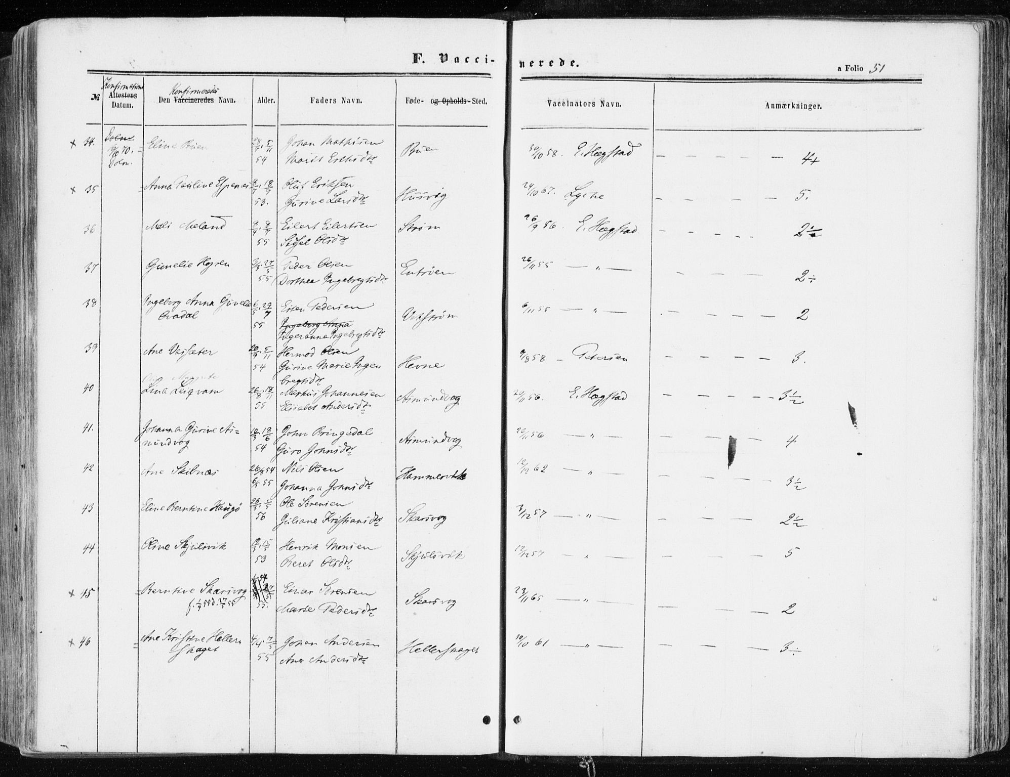 Ministerialprotokoller, klokkerbøker og fødselsregistre - Sør-Trøndelag, AV/SAT-A-1456/634/L0531: Parish register (official) no. 634A07, 1861-1870, p. 51