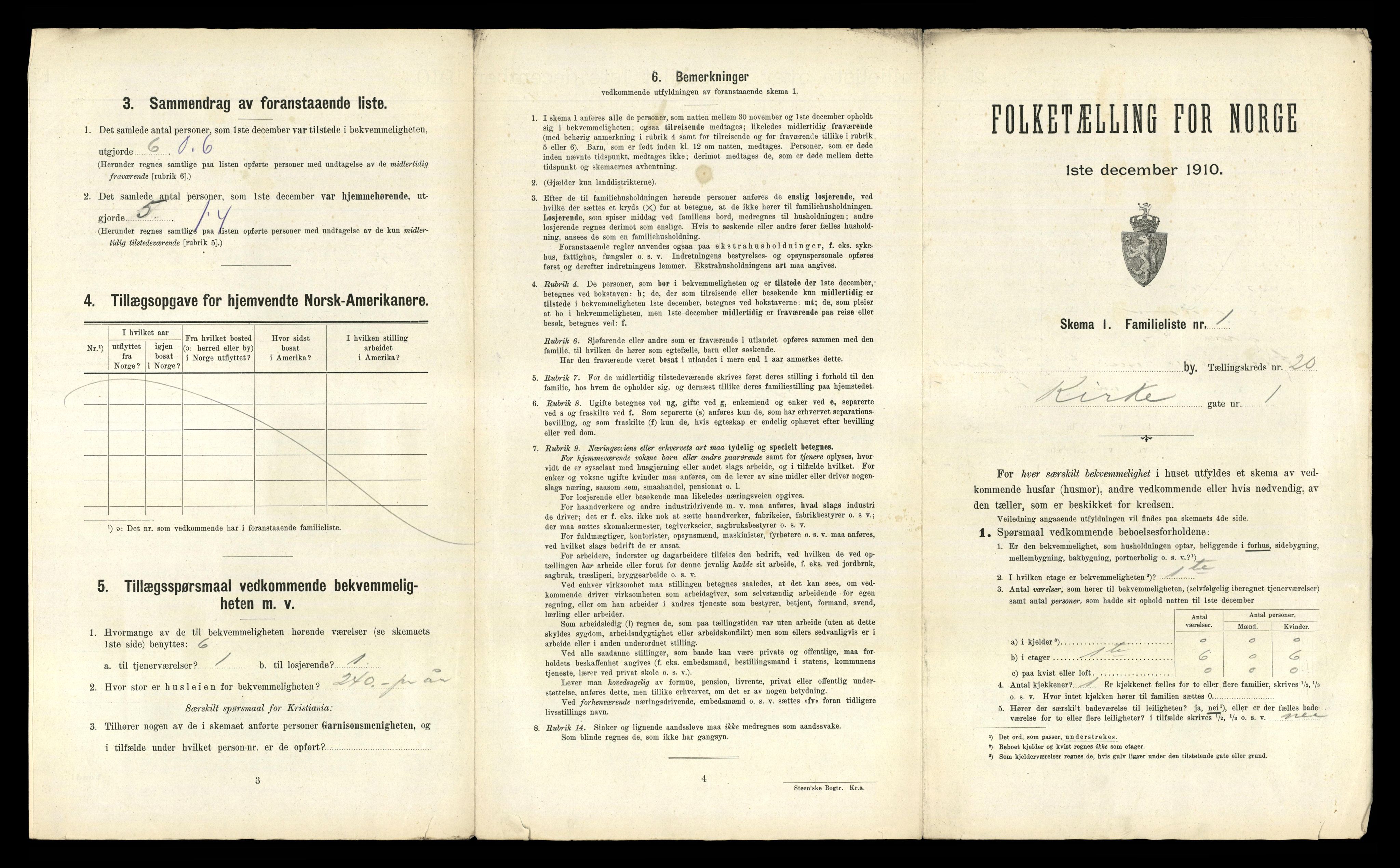 RA, 1910 census for Larvik, 1910, p. 6315