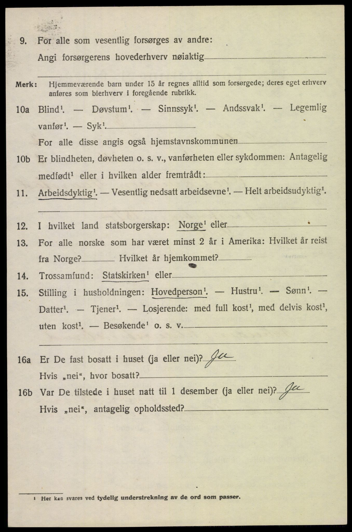 SAH, 1920 census for Sel, 1920, p. 1499