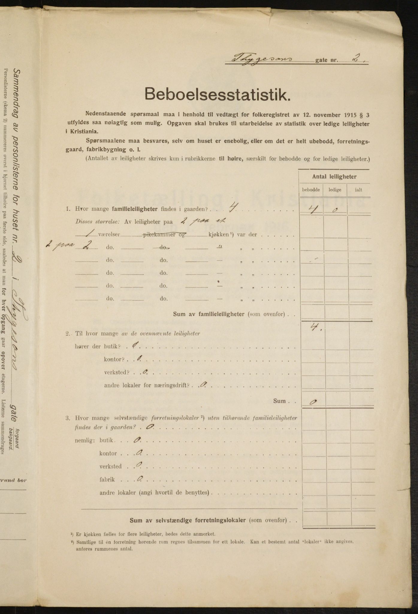 OBA, Municipal Census 1916 for Kristiania, 1916, p. 114604