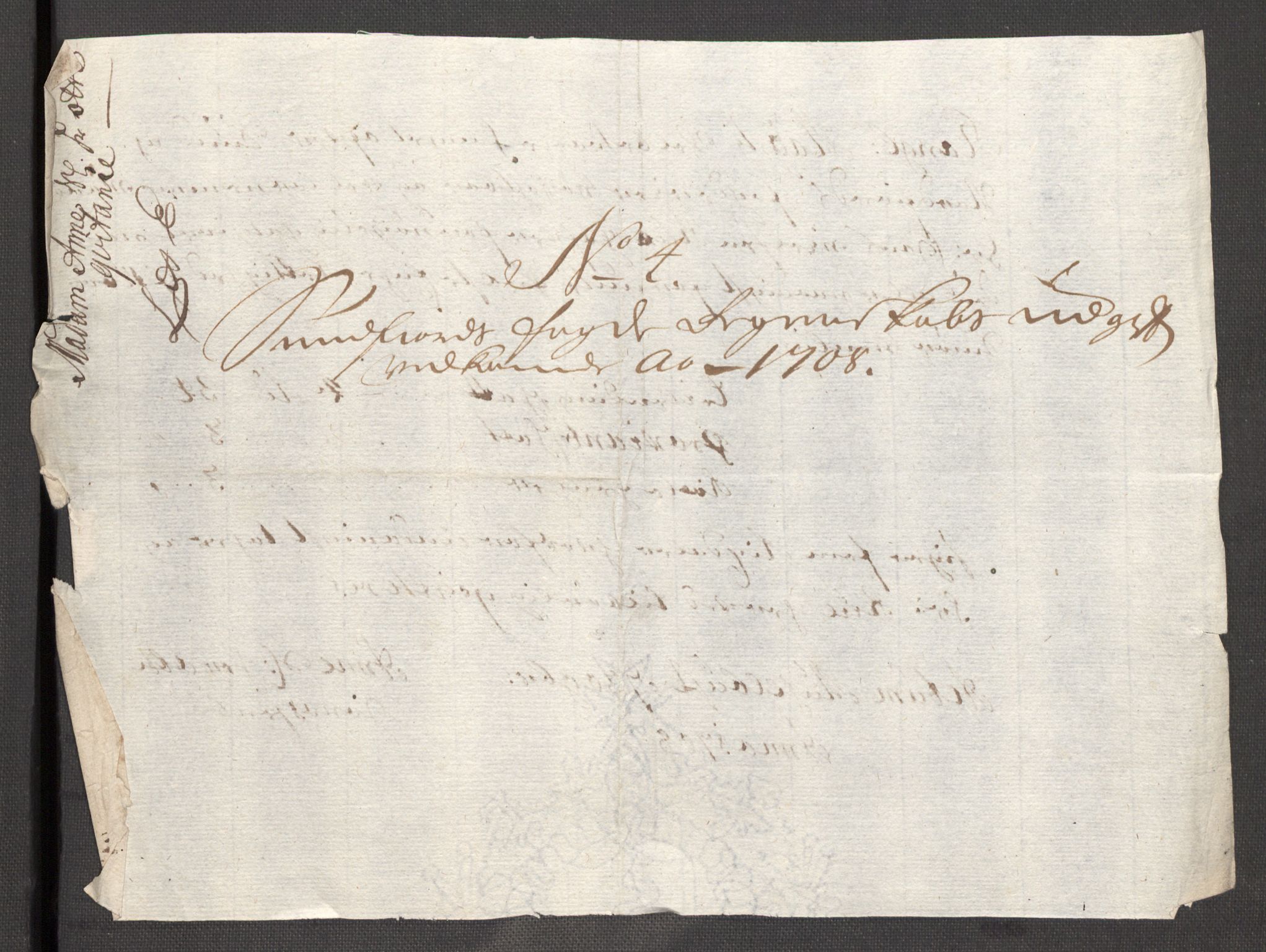 Rentekammeret inntil 1814, Reviderte regnskaper, Fogderegnskap, AV/RA-EA-4092/R53/L3431: Fogderegnskap Sunn- og Nordfjord, 1708, p. 180