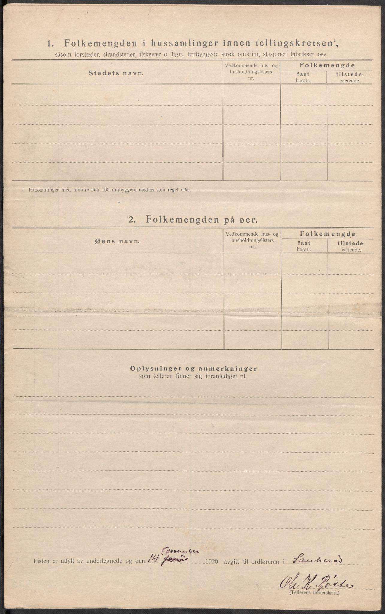 SAKO, 1920 census for Sauherad, 1920, p. 18