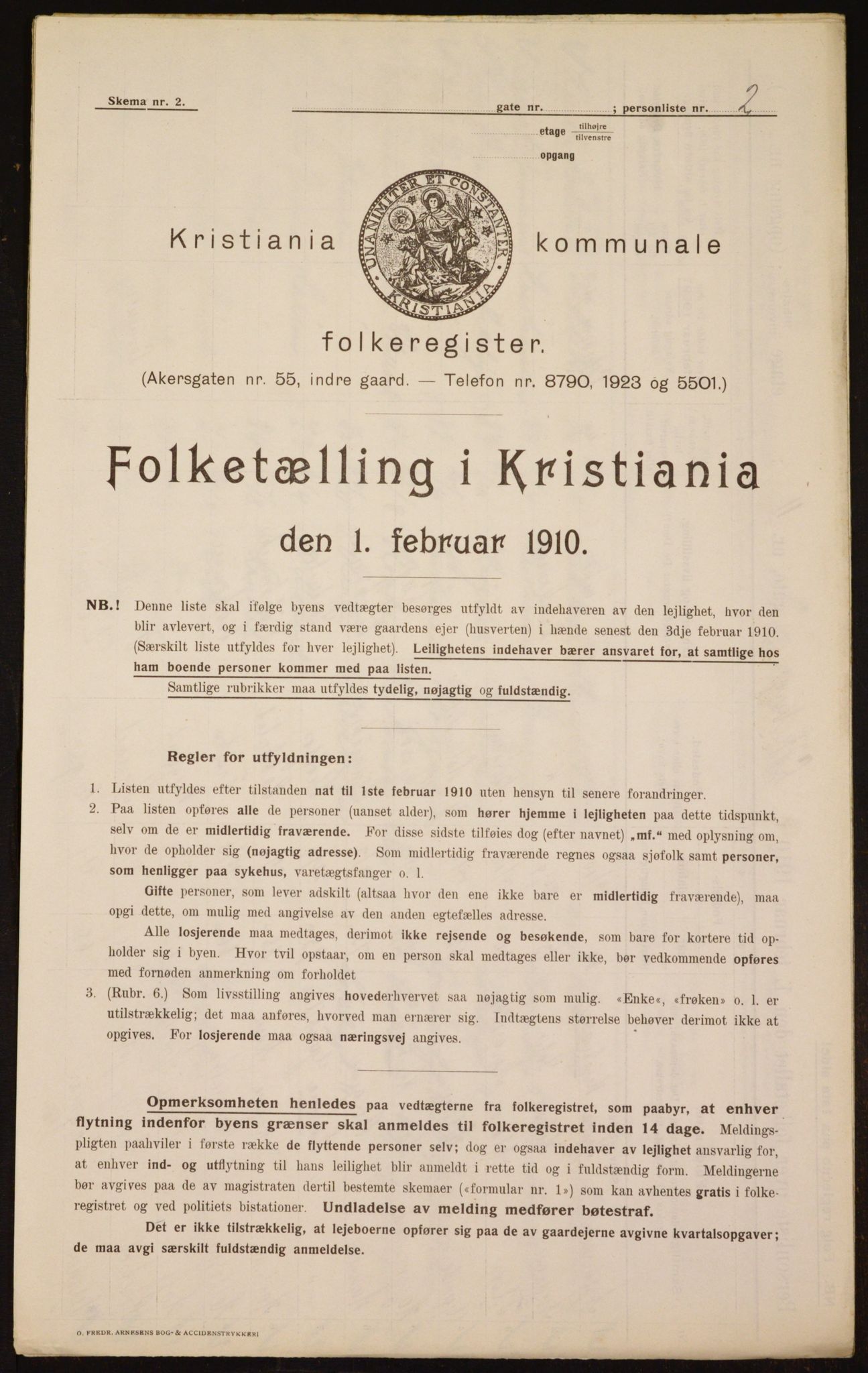 OBA, Municipal Census 1910 for Kristiania, 1910, p. 56596